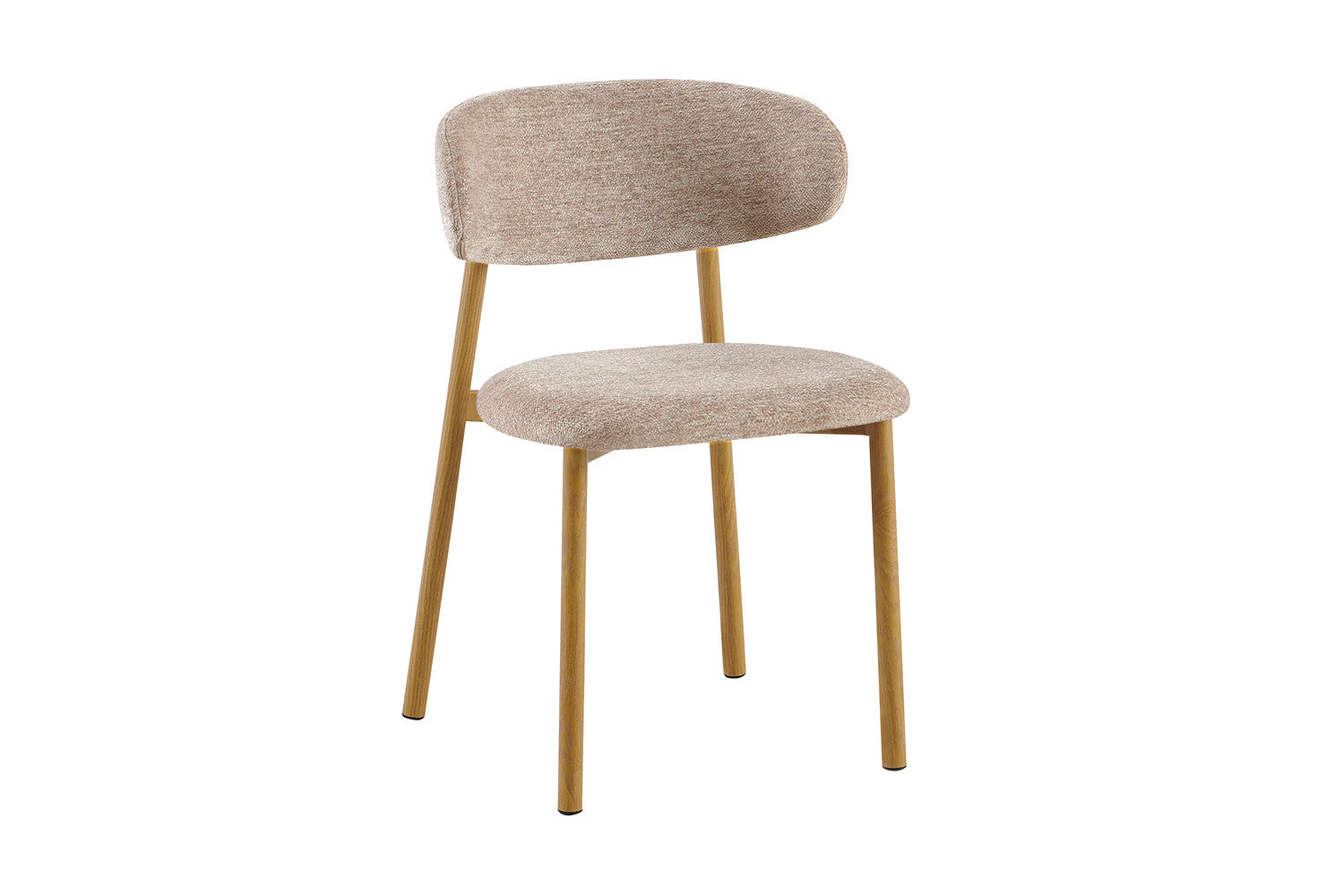NEW - Stoel 'Coco' Naturel - Stof Fabb Raven 30 Zand - afbeelding 5