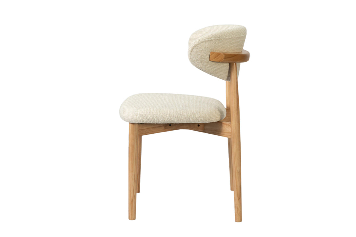 Stoel Clara Essenhout Naturel Beige Gemonteerd – aanzicht 6