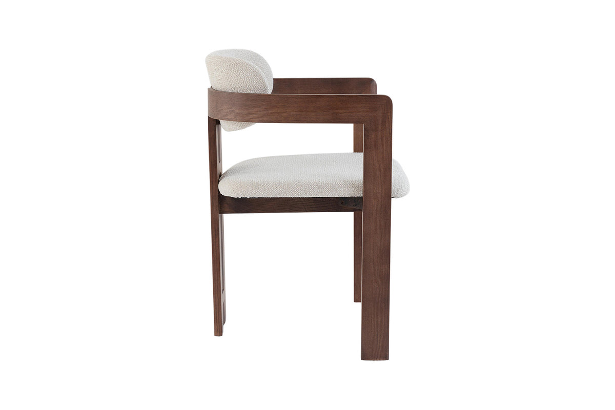 Stoel Camille Essenhout Walnoot Beige Gemonteerd – aanzicht 6
