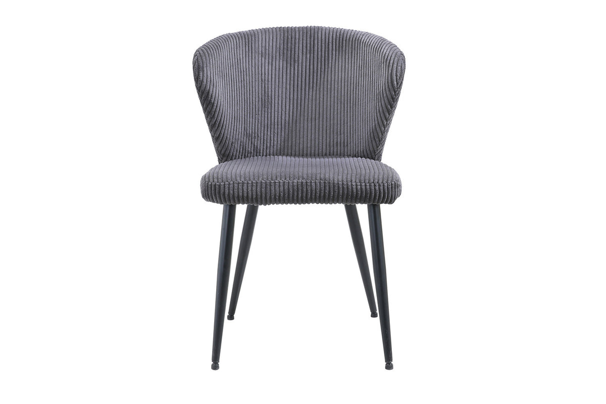 Stoel Tornado Corduroy Grijs – aanzicht 4