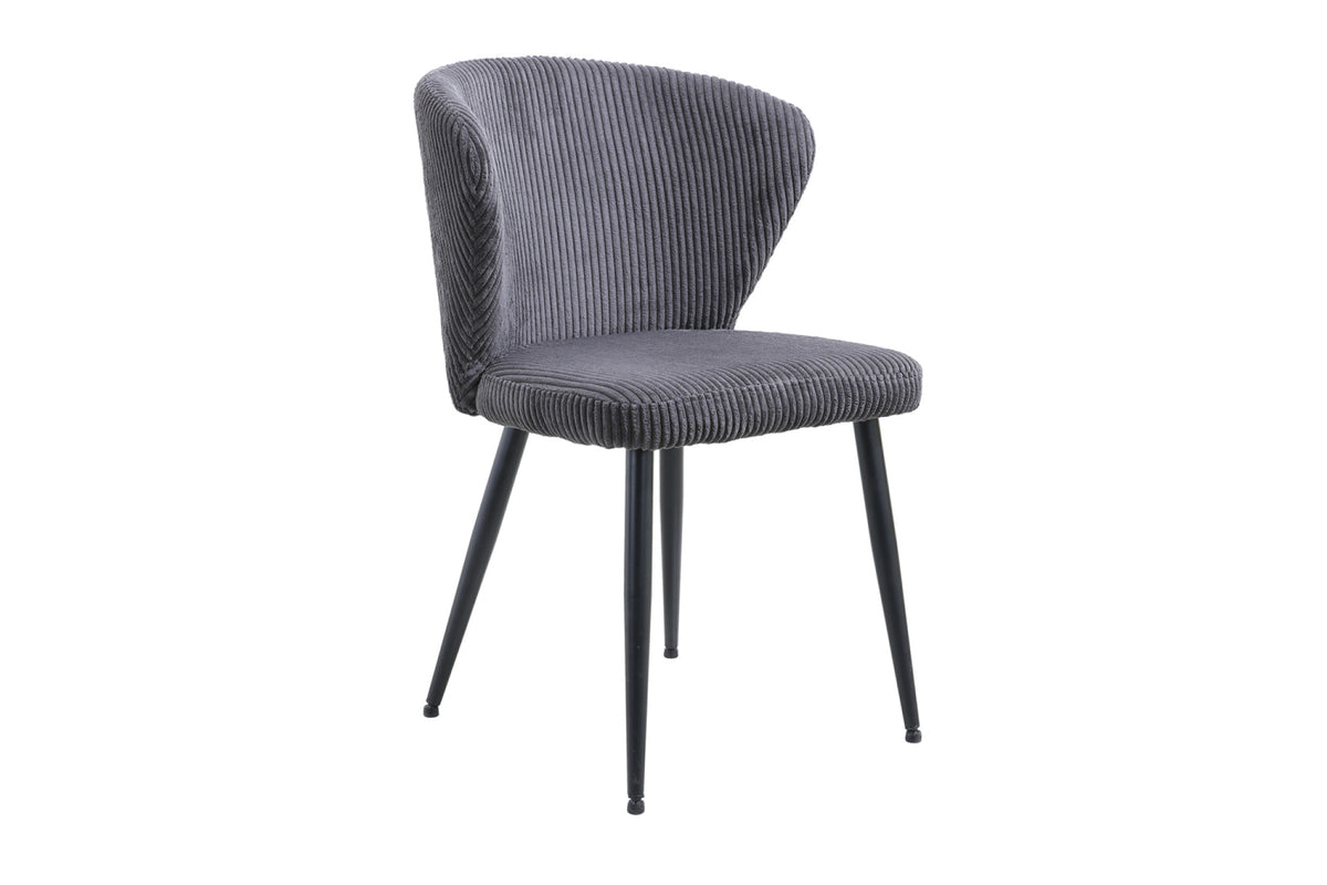 Stoel Tornado Corduroy Grijs – aanzicht 5