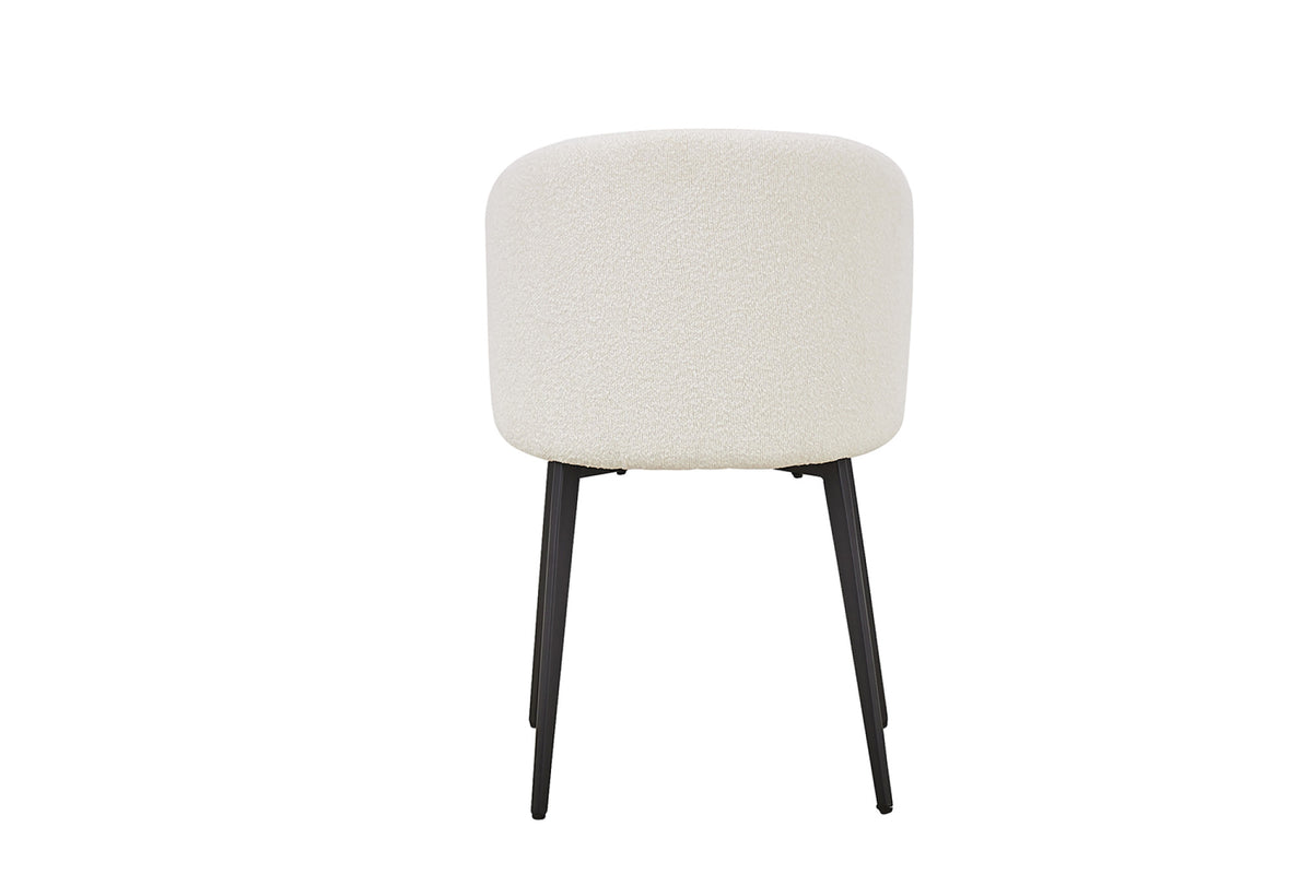 Stoel Toledo Bouclé Wit – aanzicht 6