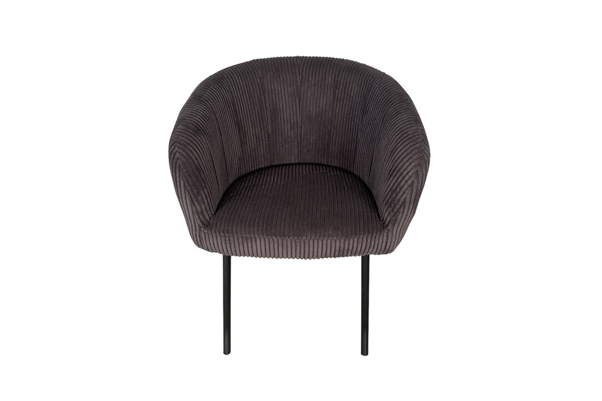 Stoel Sevilla Corduroy Grijs – aanzicht 3