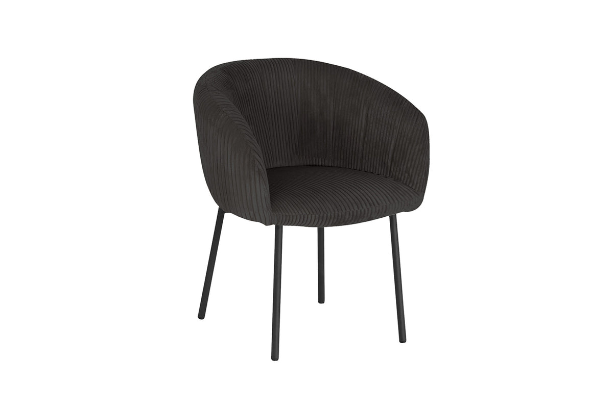 Stoel Sevilla Corduroy Grijs – aanzicht 4