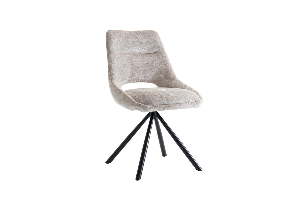 Stoel Dante Stof Beige – aanzicht 5