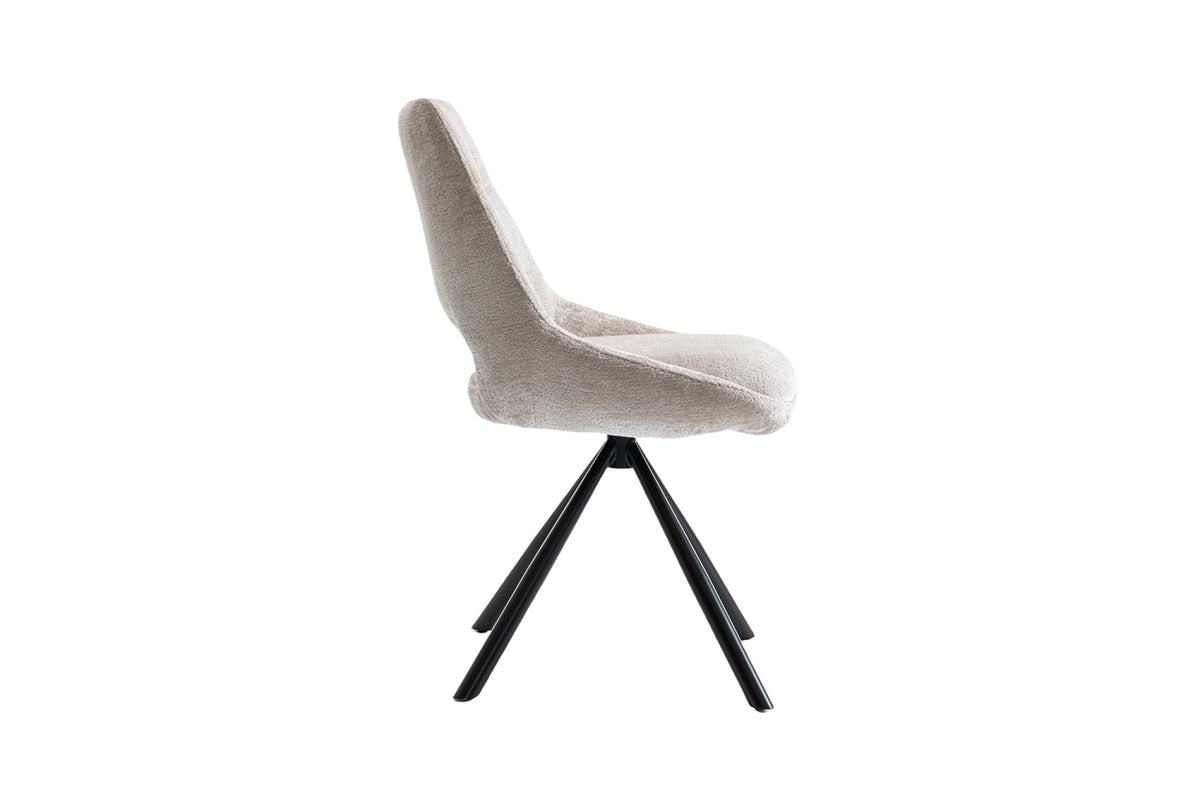 Stoel Dante Stof Beige – aanzicht 6