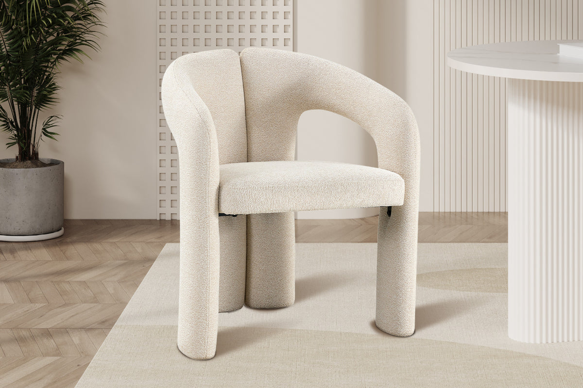 NEW - Stoel 'Beja' Stof Ote Sahara 112 Beige - afbeelding 2