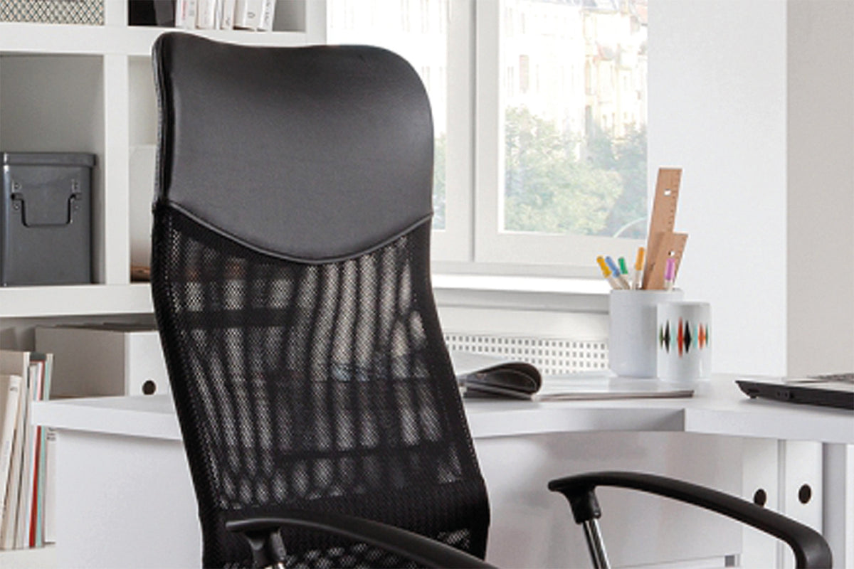 Bureaustoel Max Mesh Zwart – aanzicht 5