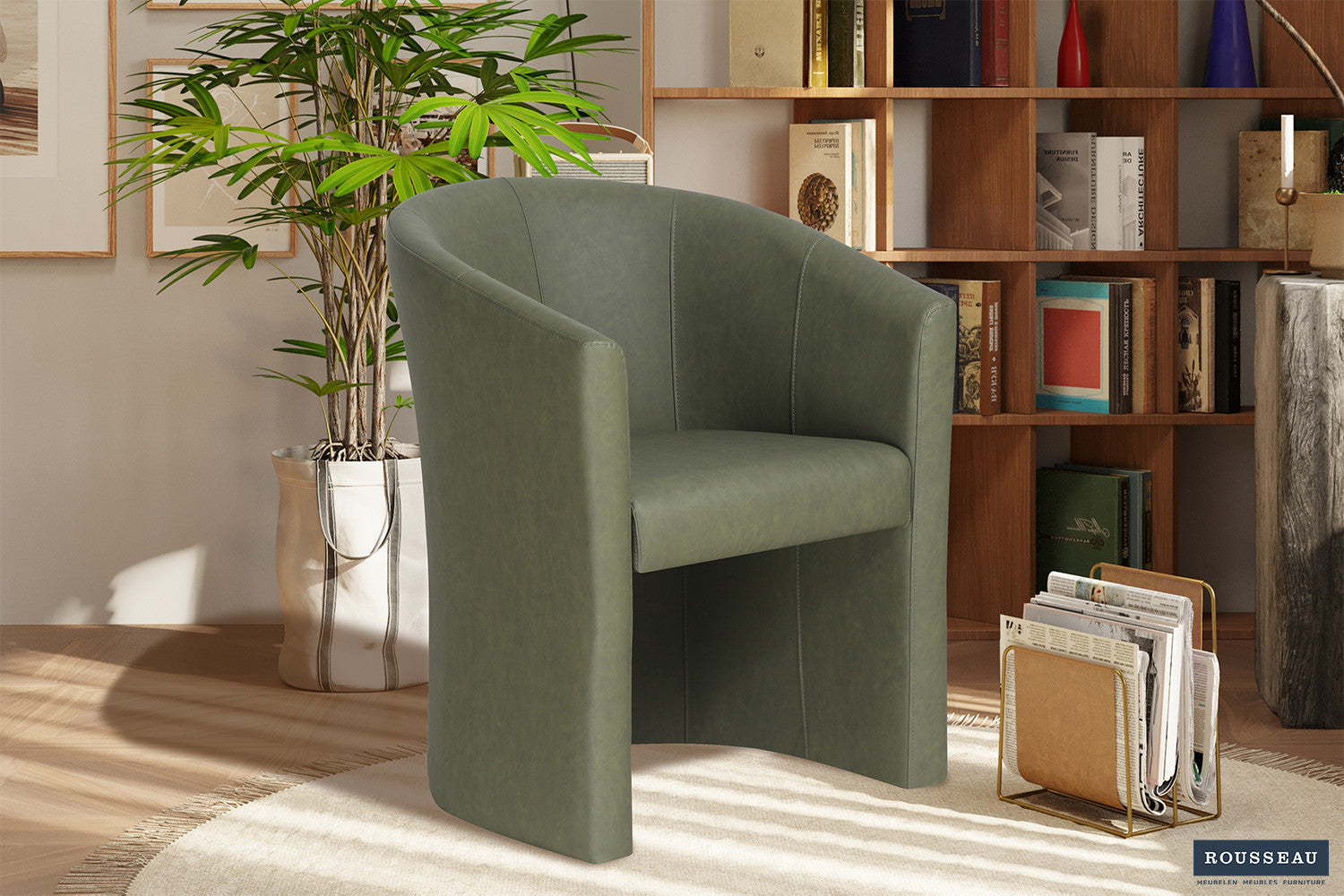 Kuipzeteltje 'Charlie' Vintage PU Groen – Rousseau 9750-7