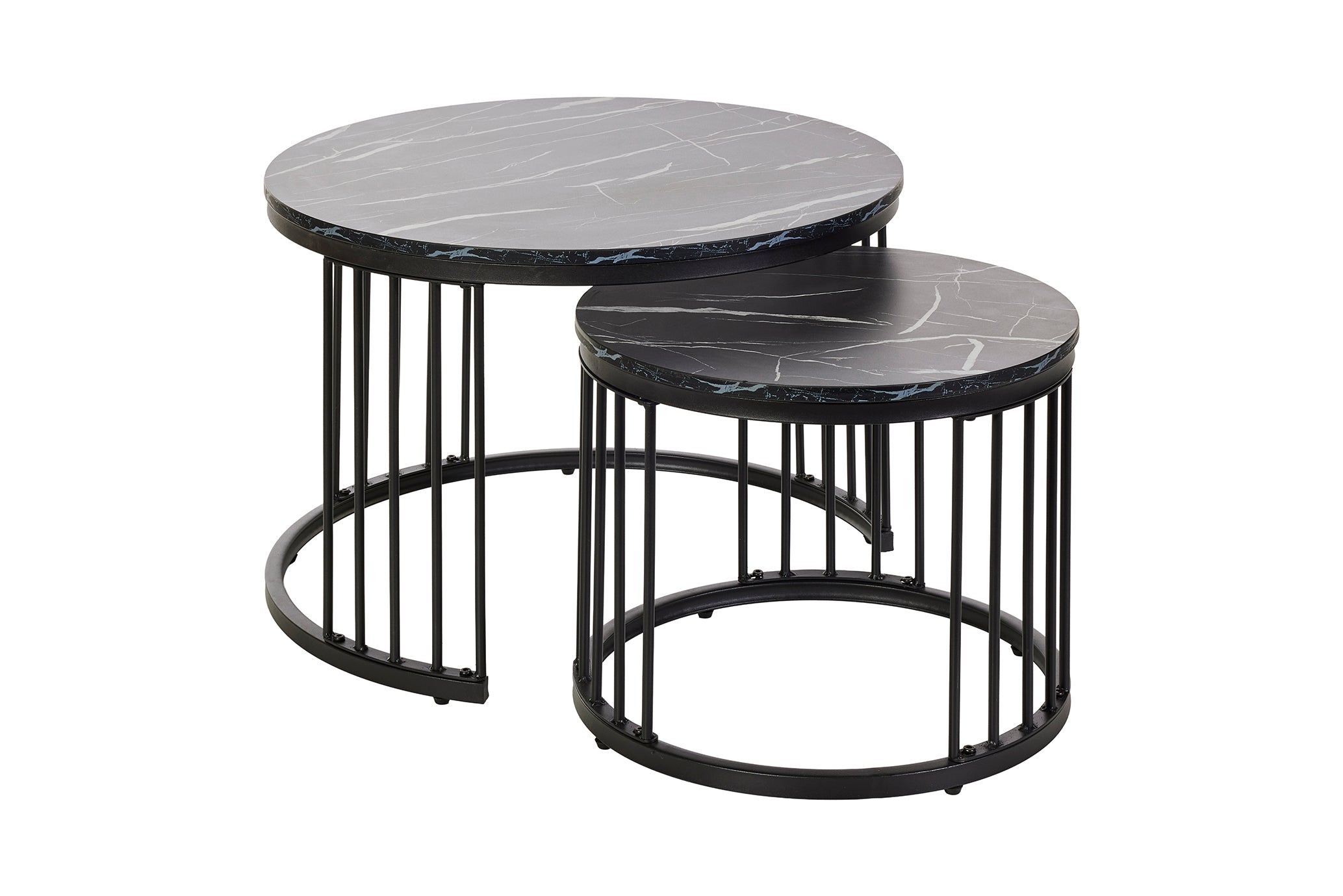 Set van 2 ronde salontafels SL2501 - aanzicht 2