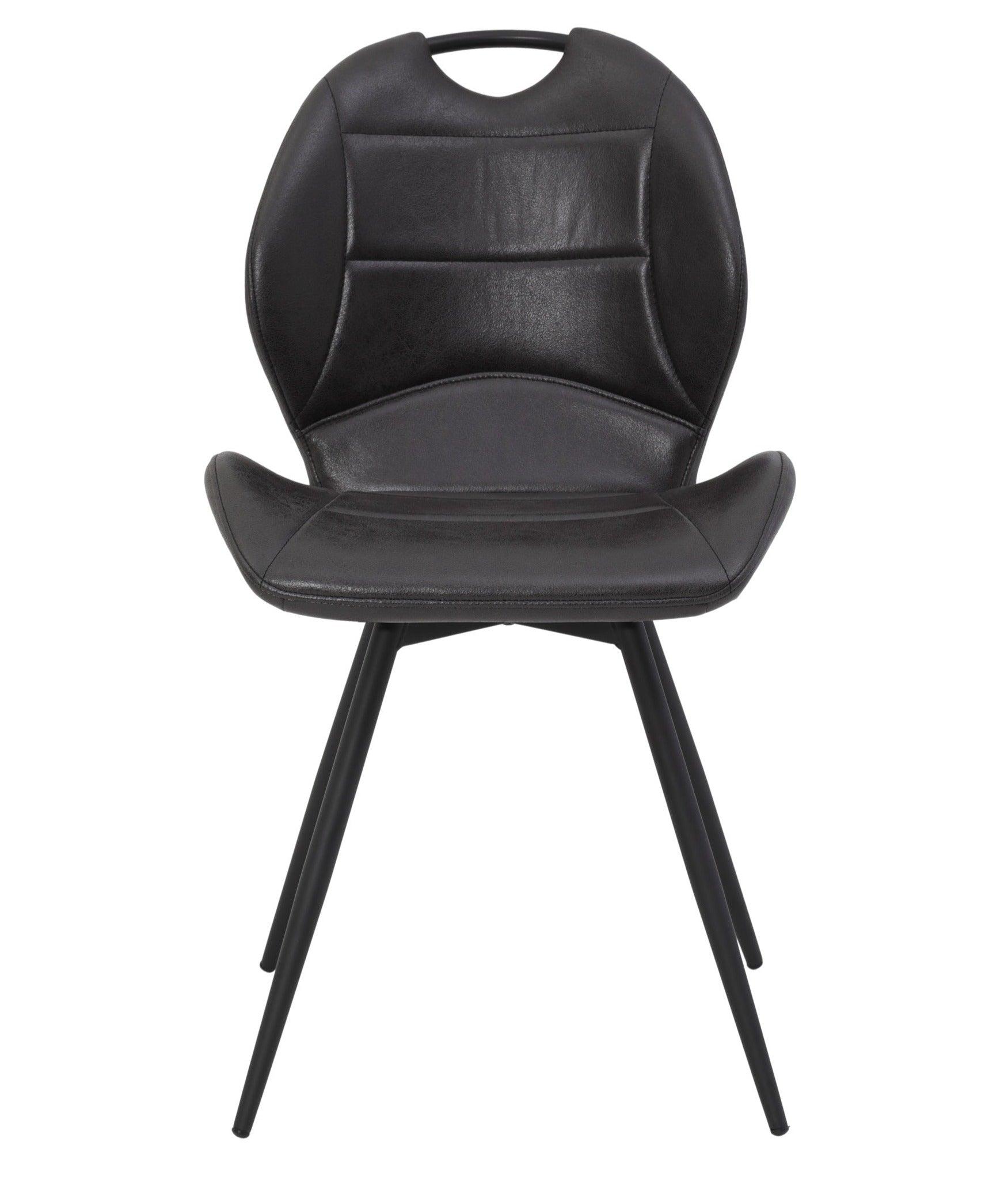 Stoel Gustaaf antraciet - Draaibaar met handvat - Stoel - Meubelen Robbrecht