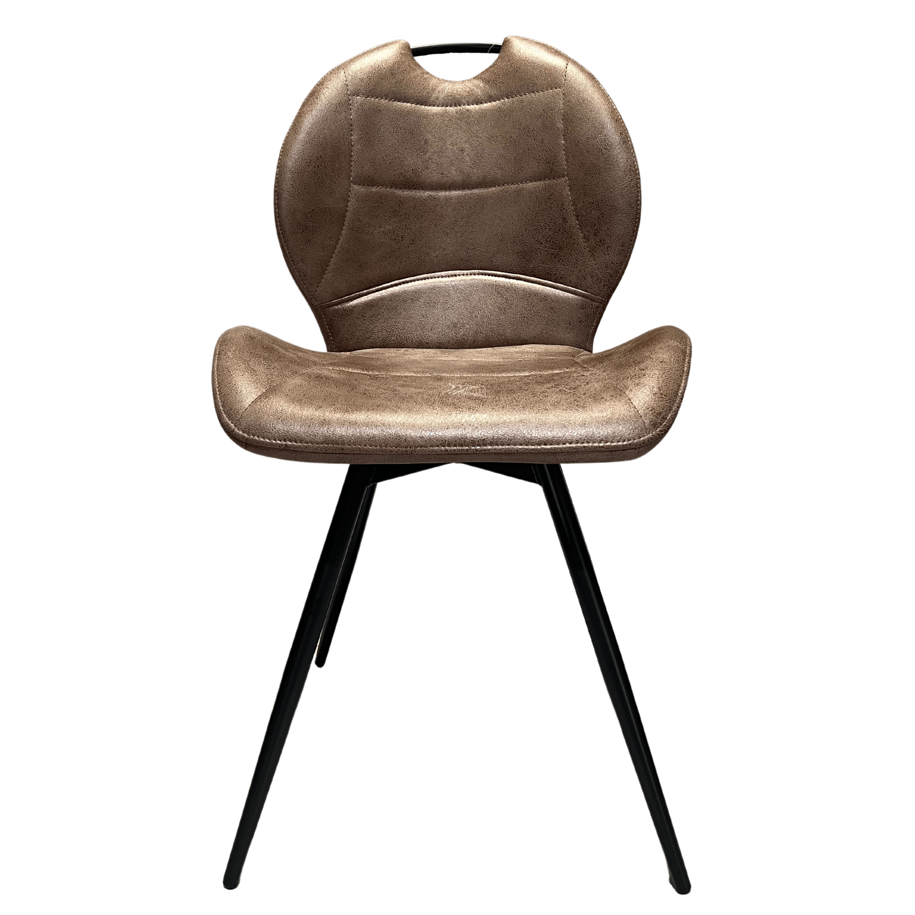 Stoel Gustaaf bruin - Draaibaar met handvat - Stoel - Meubelen Robbrecht