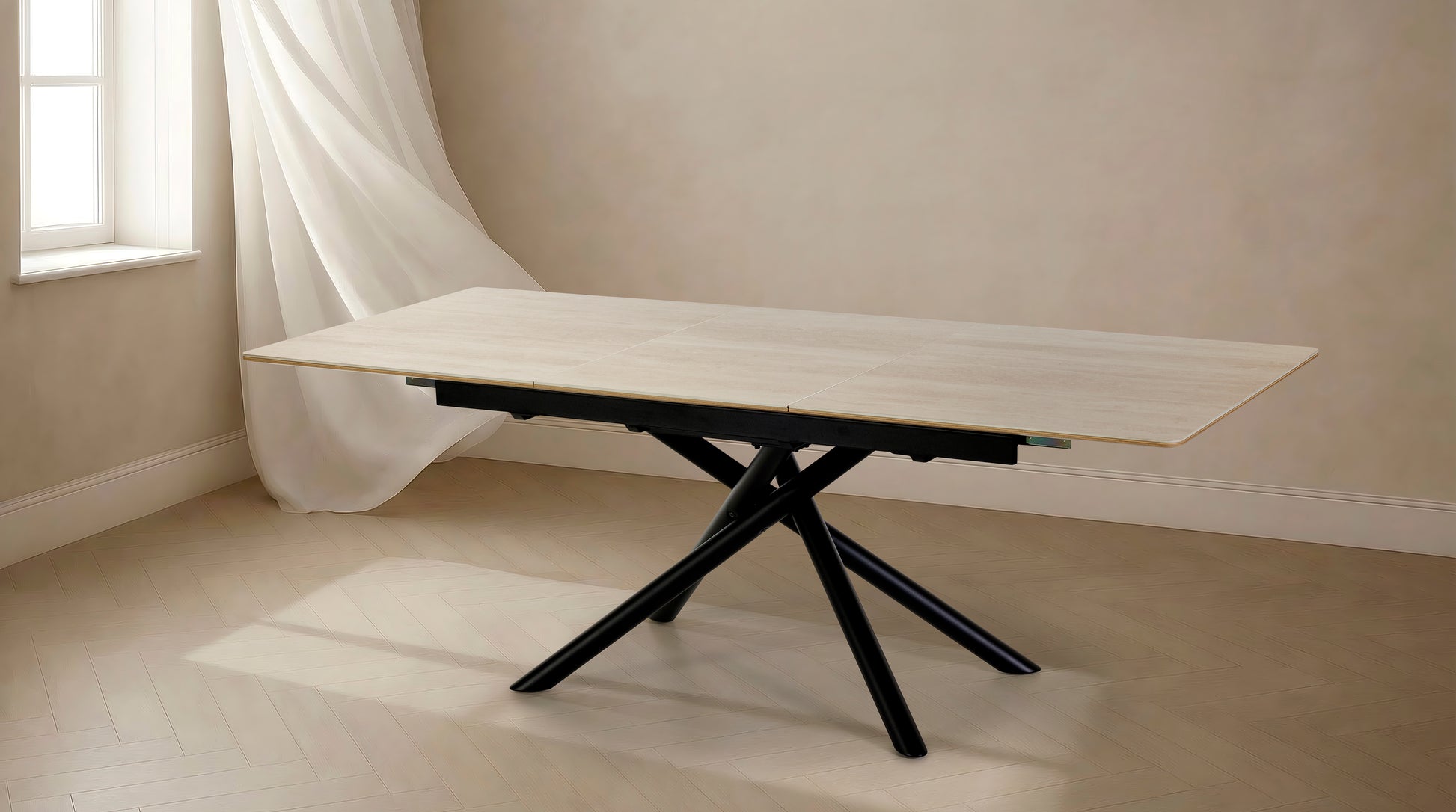 Uitschuifbare keramische tafel TF2510 - aanzicht 2