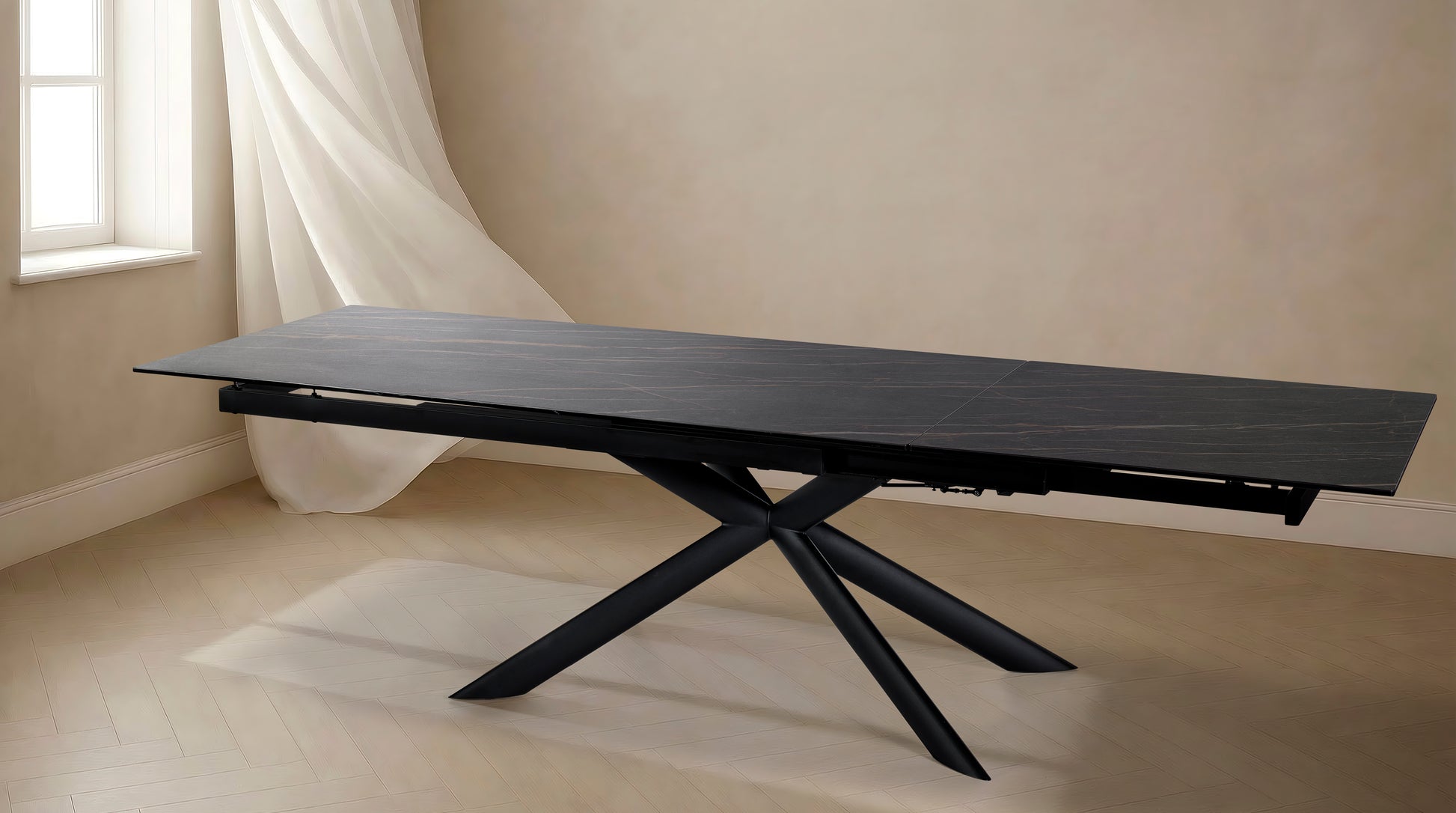 Uitschuifbare keramische tafel TF2511 - aanzicht 2