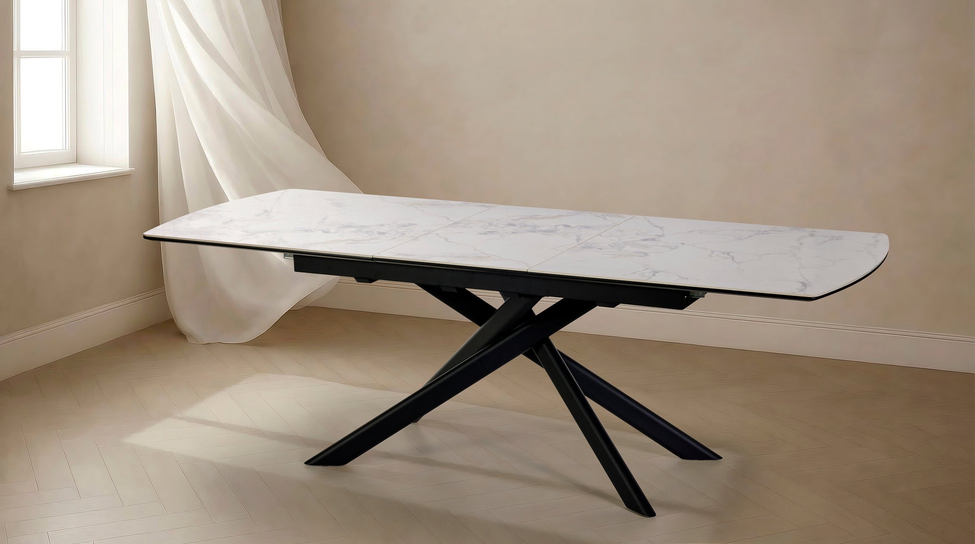 Uitschuifbare keramische tafel TF2512 - aanzicht 2