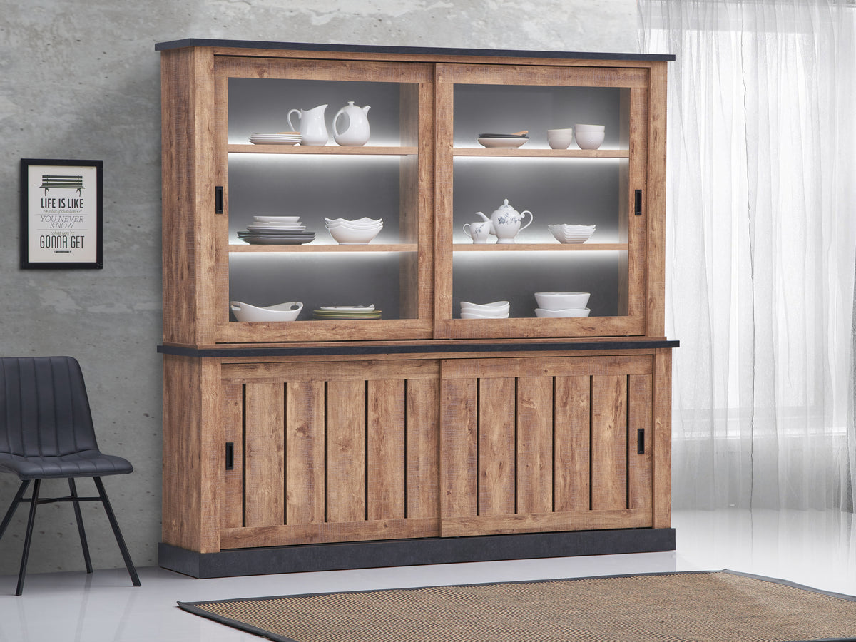 Tine bovenkast – 221 cm – met LED – gecombineerd in een interieur