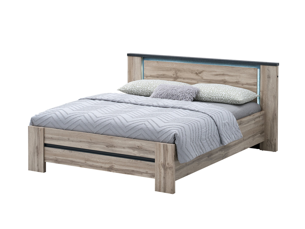 Vera bed – 160 x 200 cm – met LED – vooraanzicht