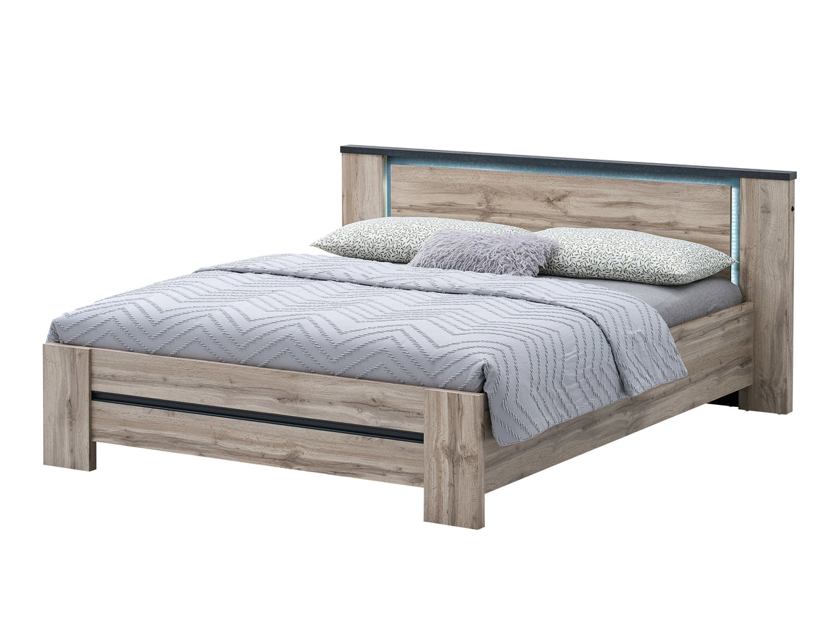 Vera bed – 180 x 200 cm – met LED – vooraanzicht