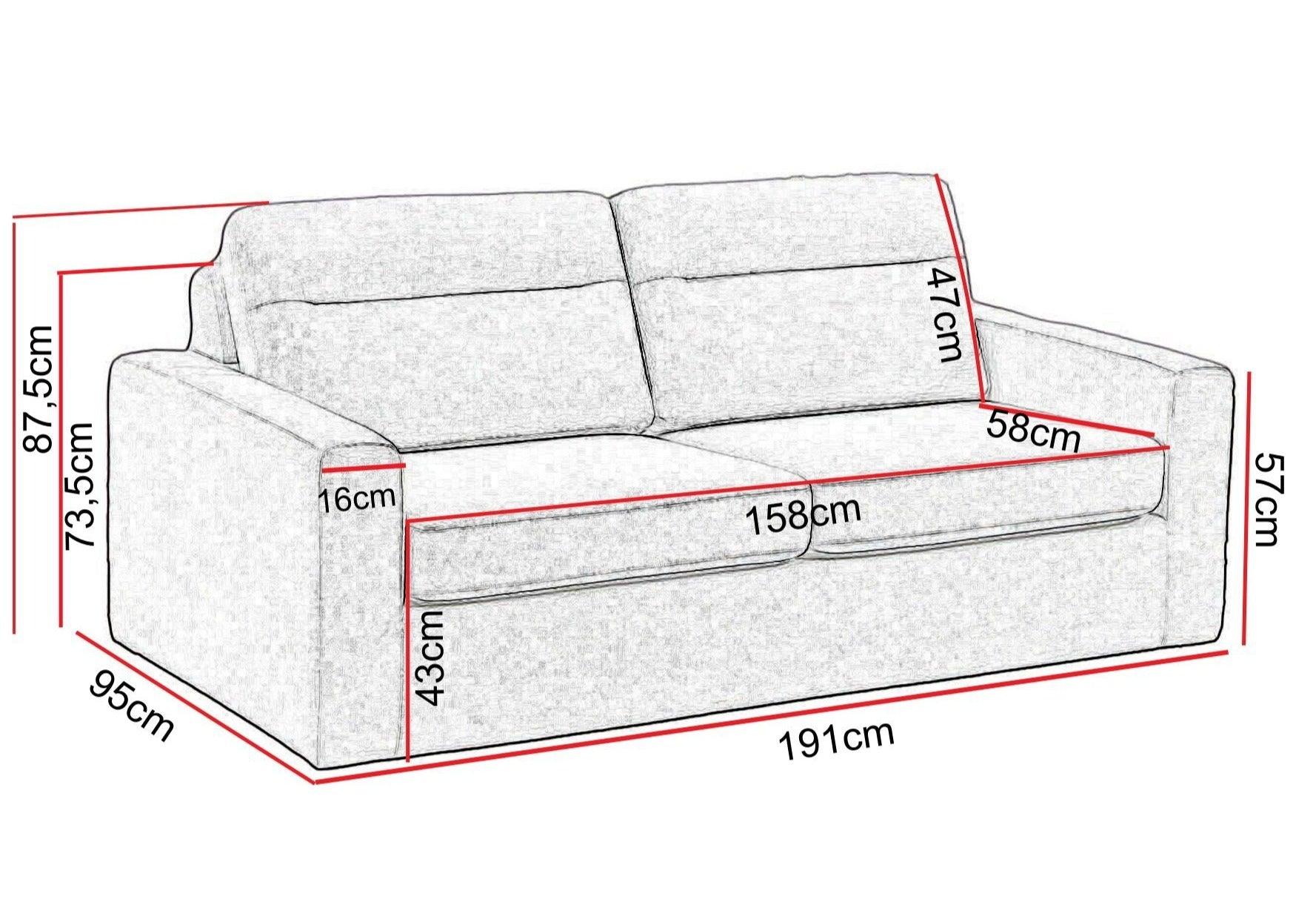 Zetelbed Tifanny - Lichtgrijs - Salon - Meubelen Robbrecht
