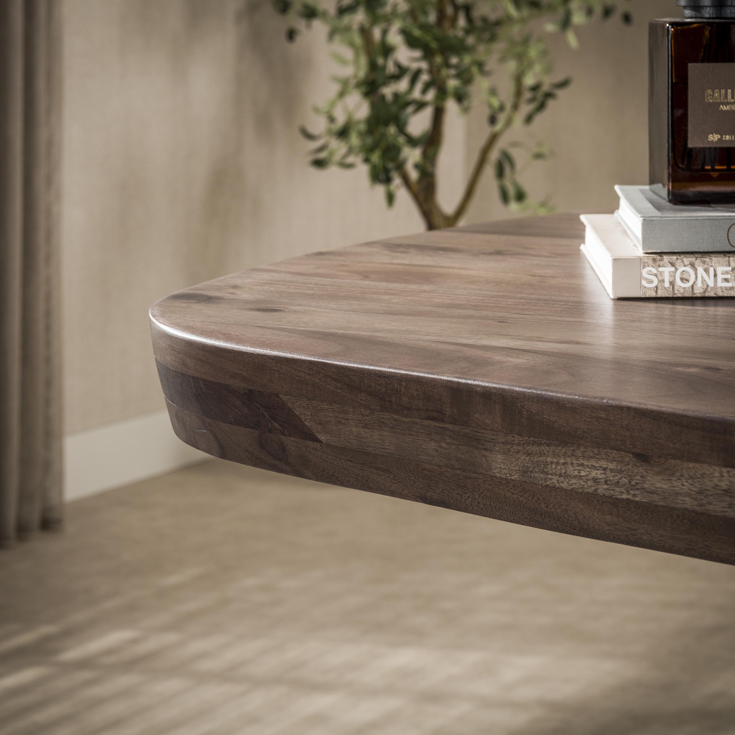 Eettafel Arcadia deens ovaal 240cm / Massief acacia bruin – afbeelding 3