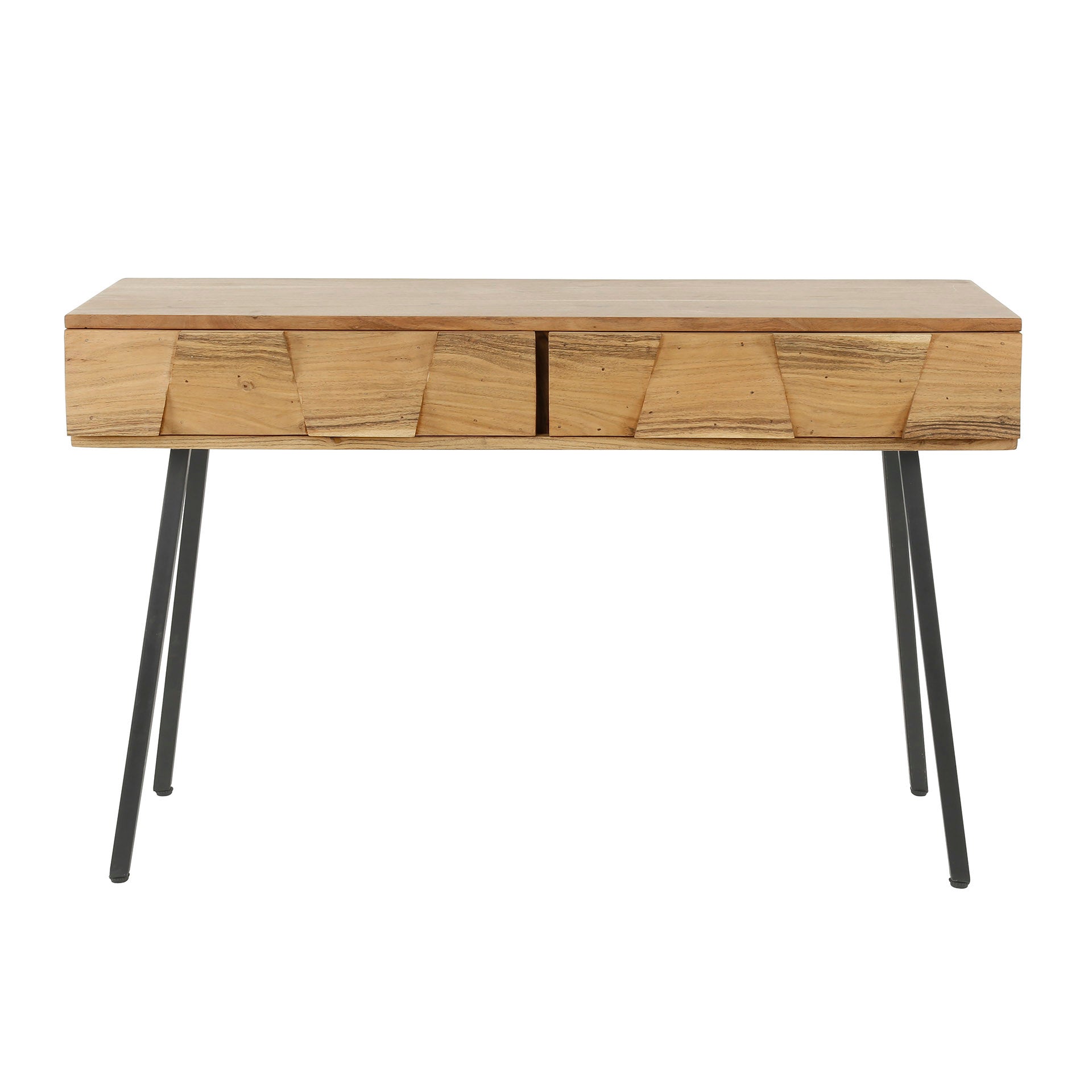 Hal-/kaptafel Demn 2 lades / Massief acacia – afbeelding 6
