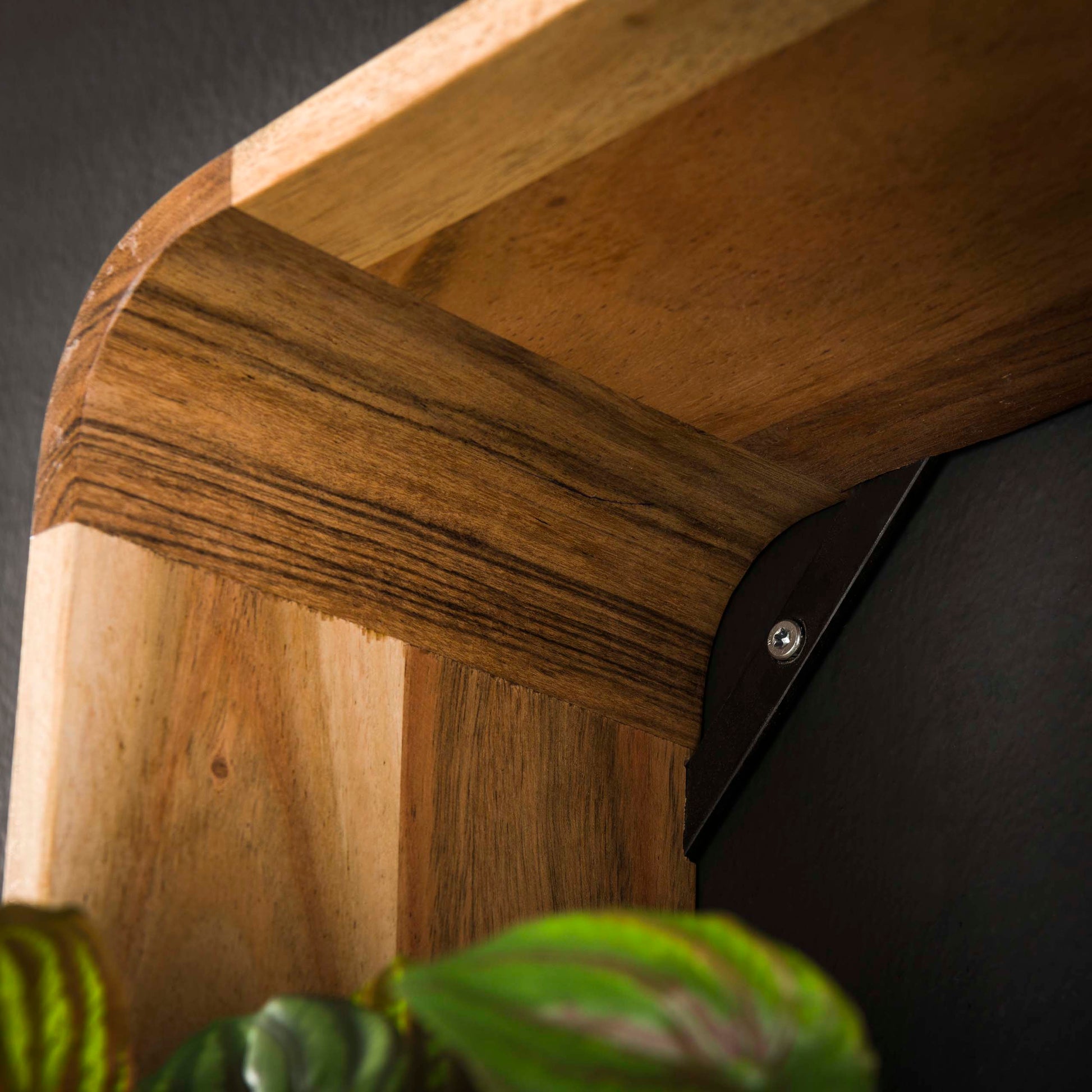 Wandschap Box set van 3 / Massief acacia – afbeelding 2