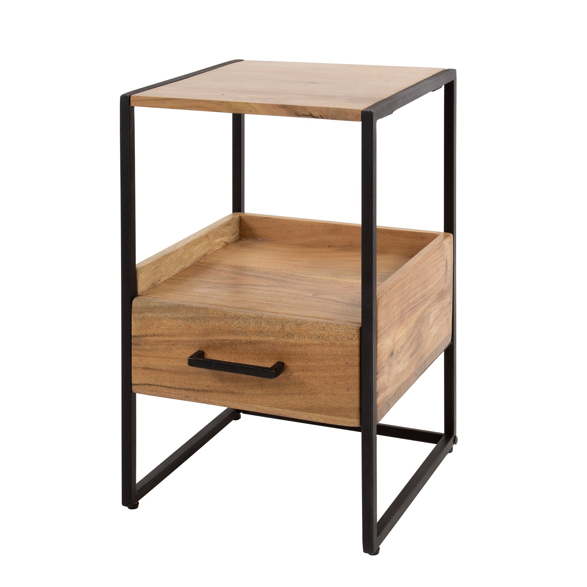 Nachtkastje Niche XS 1 lade / Massief acacia – afbeelding 5