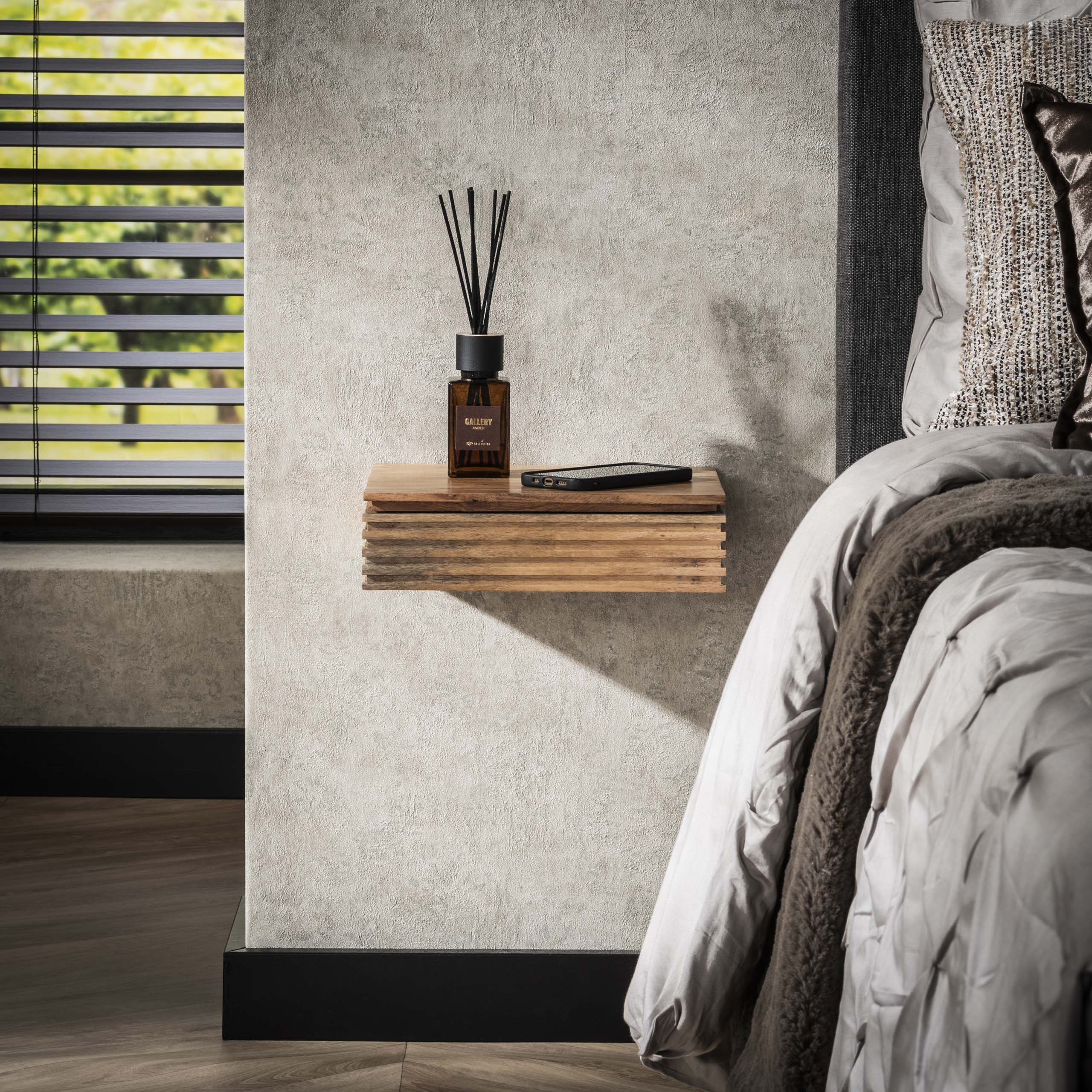 Nachtkastje Layer XS 1 lade set van 2 / Massief acacia – afbeelding 1