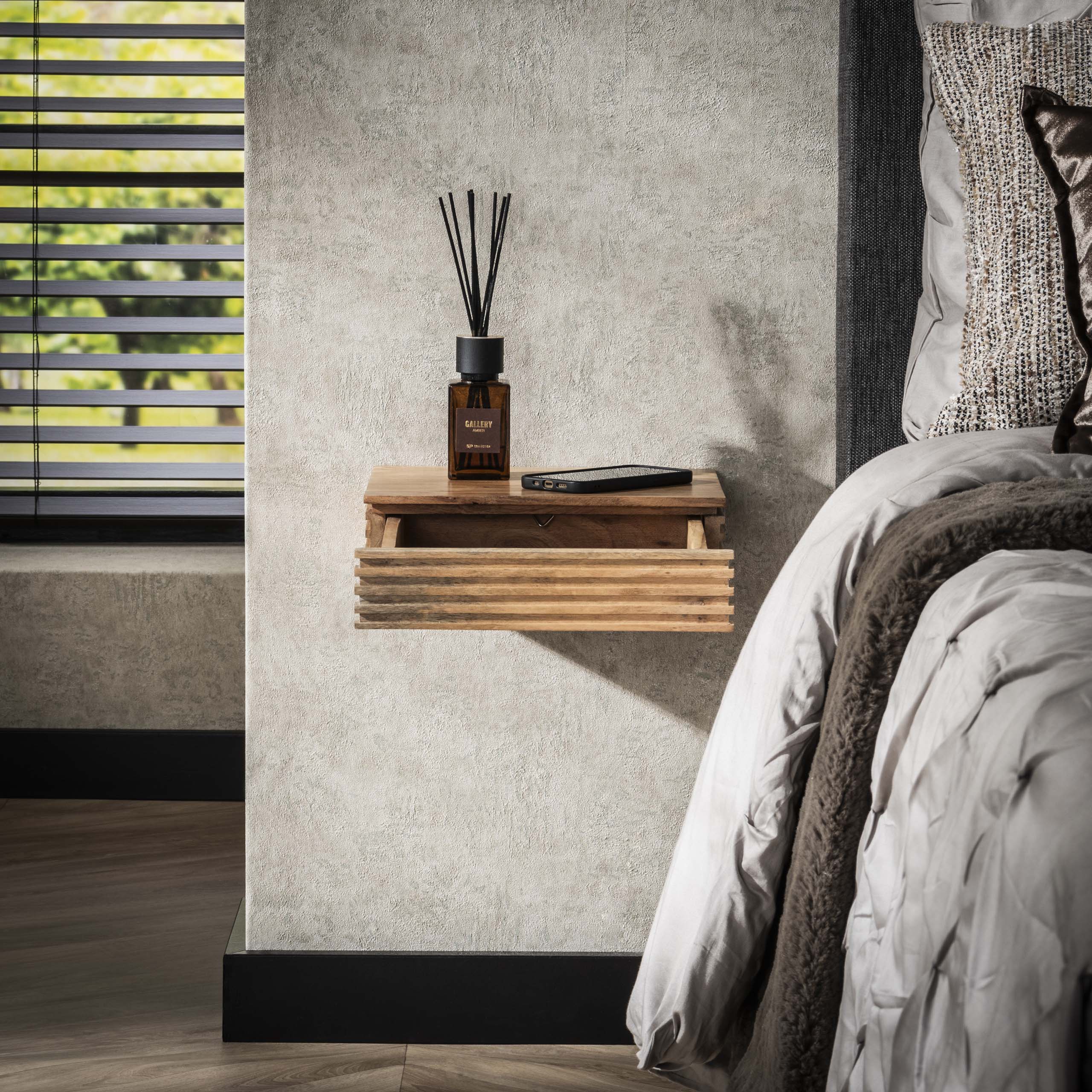 Nachtkastje Layer XS 1 lade set van 2 / Massief acacia – afbeelding 2