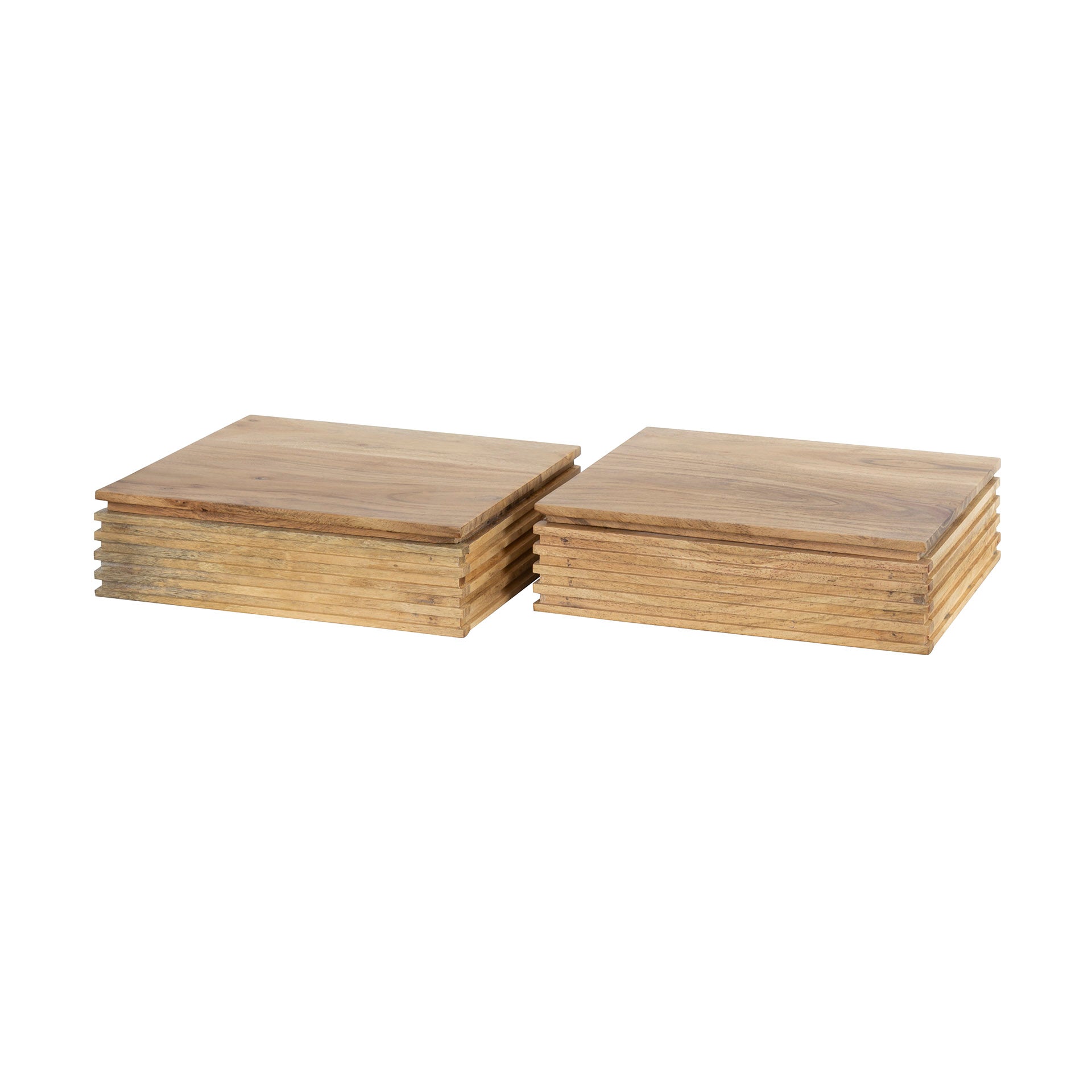 Nachtkastje Layer XS 1 lade set van 2 / Massief acacia – afbeelding 6
