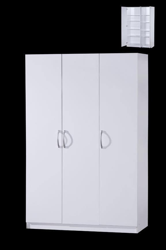 Bergkast wit 3 deuren - Kast - Meubelen Robbrecht