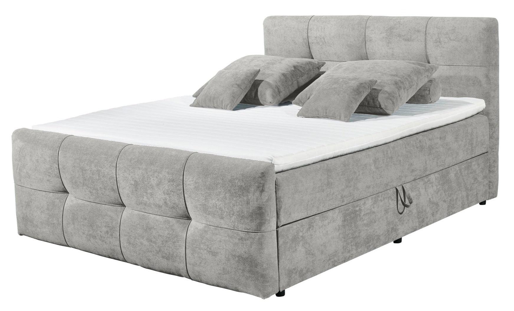 Boxspring Winnie - Lichtgrijs - Boxspring - Meubelen Robbrecht