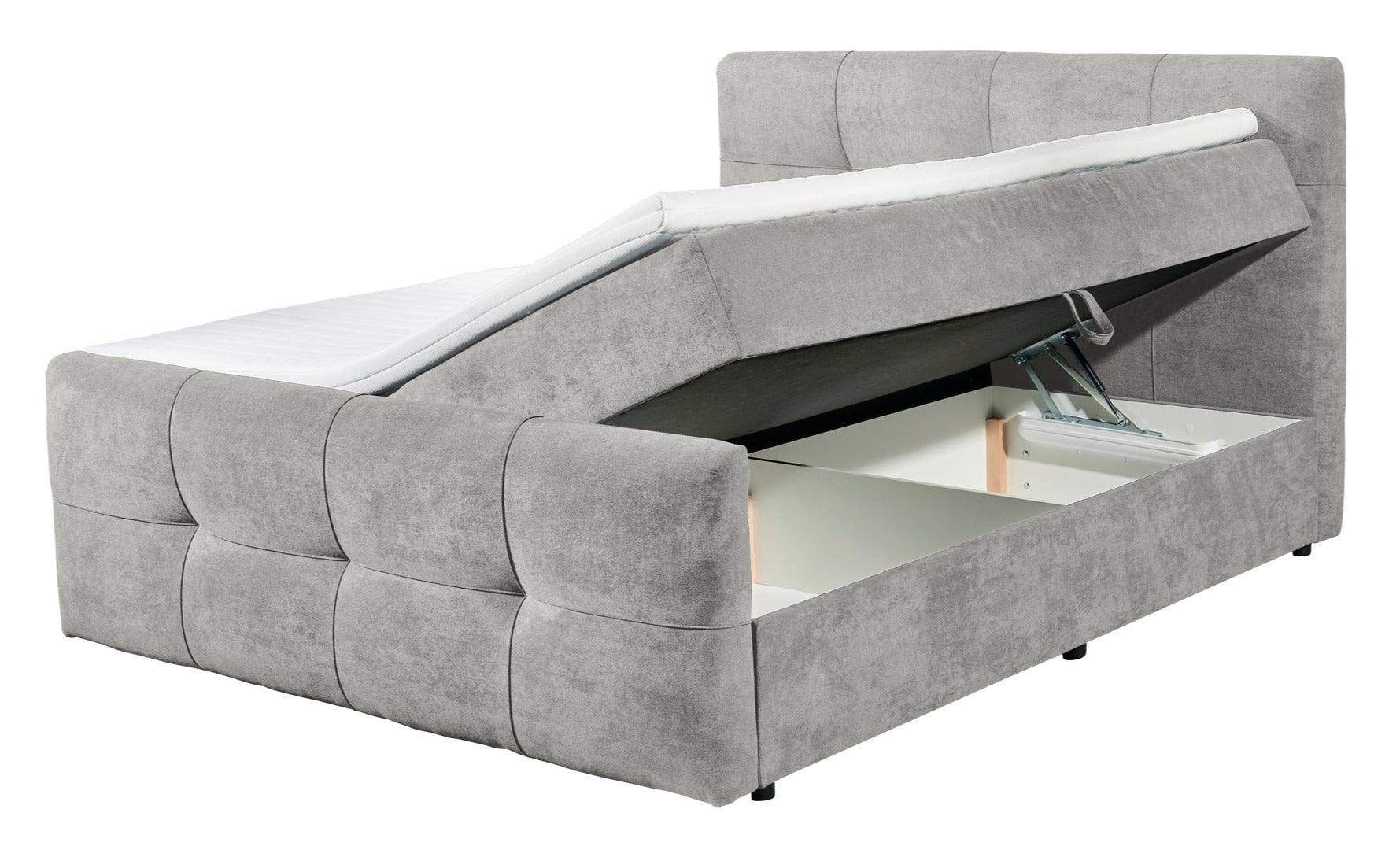 Boxspring Winnie - Lichtgrijs - Boxspring - Meubelen Robbrecht