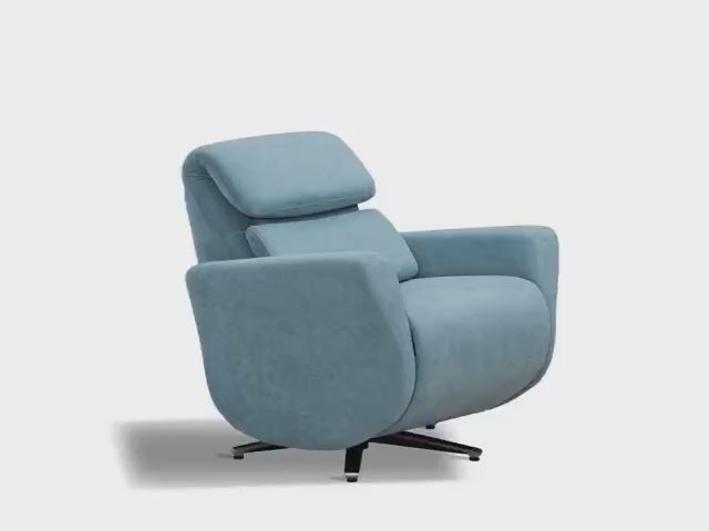 Laad video: Relax Fold - 2-motorige relaxzetel en clubzetel - grijze stof