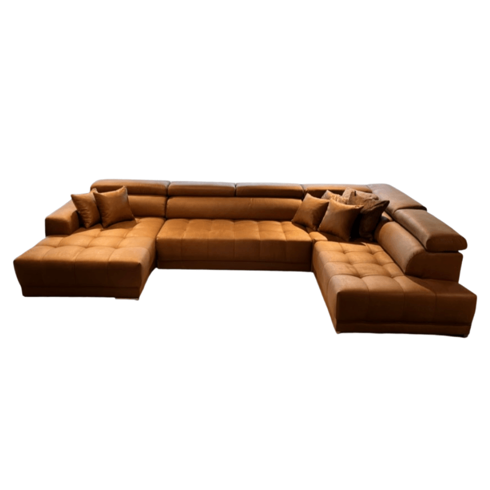 Hoeksalon Termini cognac - Salon - Meubelen Robbrecht