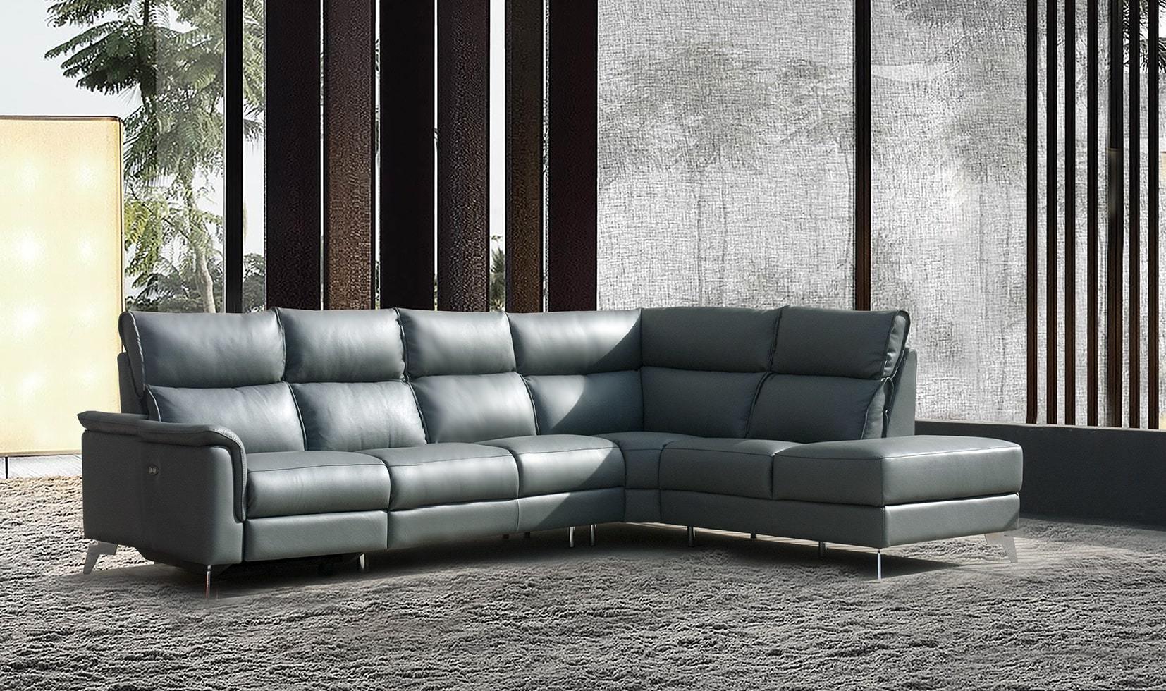 Italiaanse lederen salon Korea - Salon - Meubelen Robbrecht