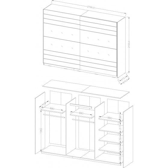 Kleerkast Space - Kast - Meubelen Robbrecht
