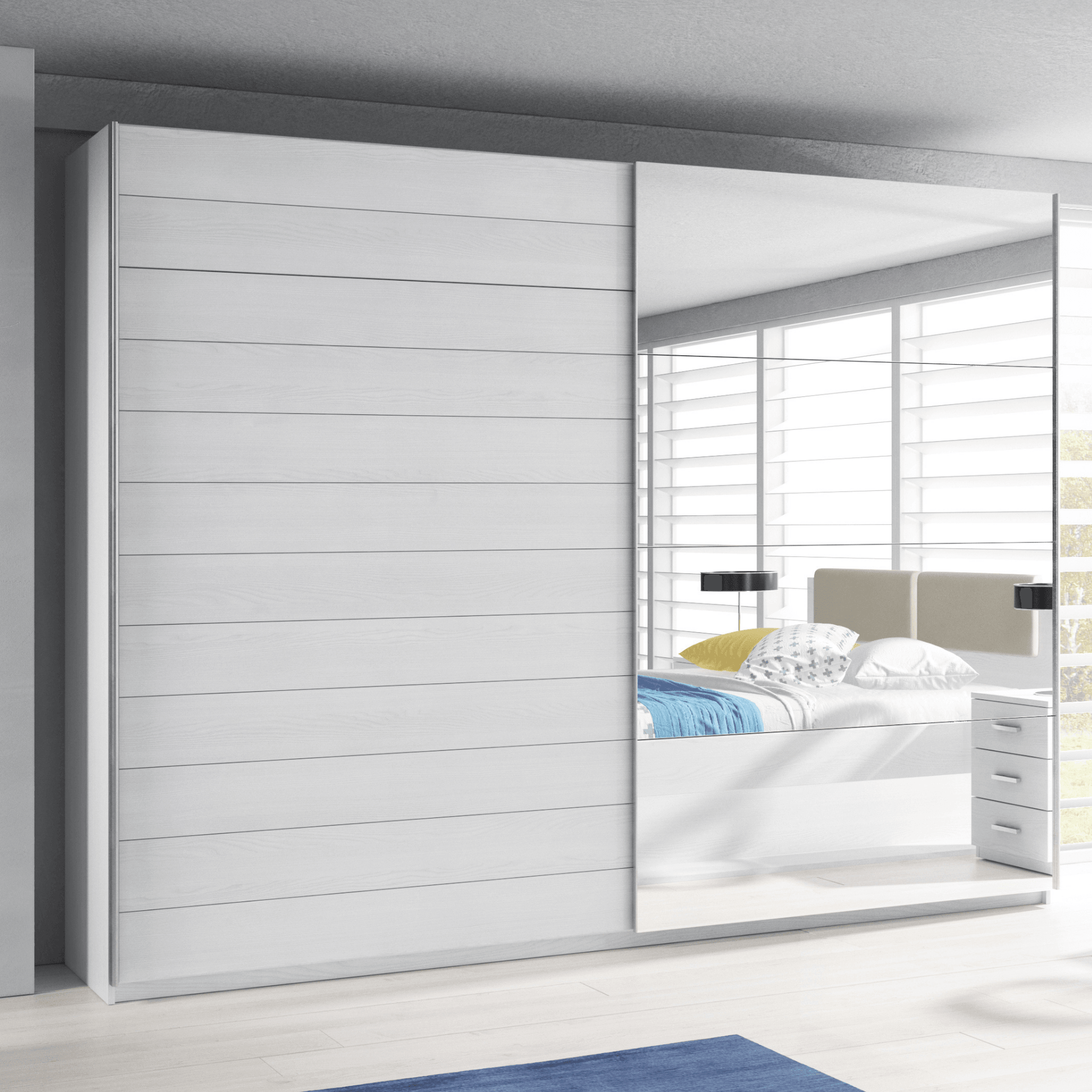 Kleerkast Space wit - Kast - Meubelen Robbrecht