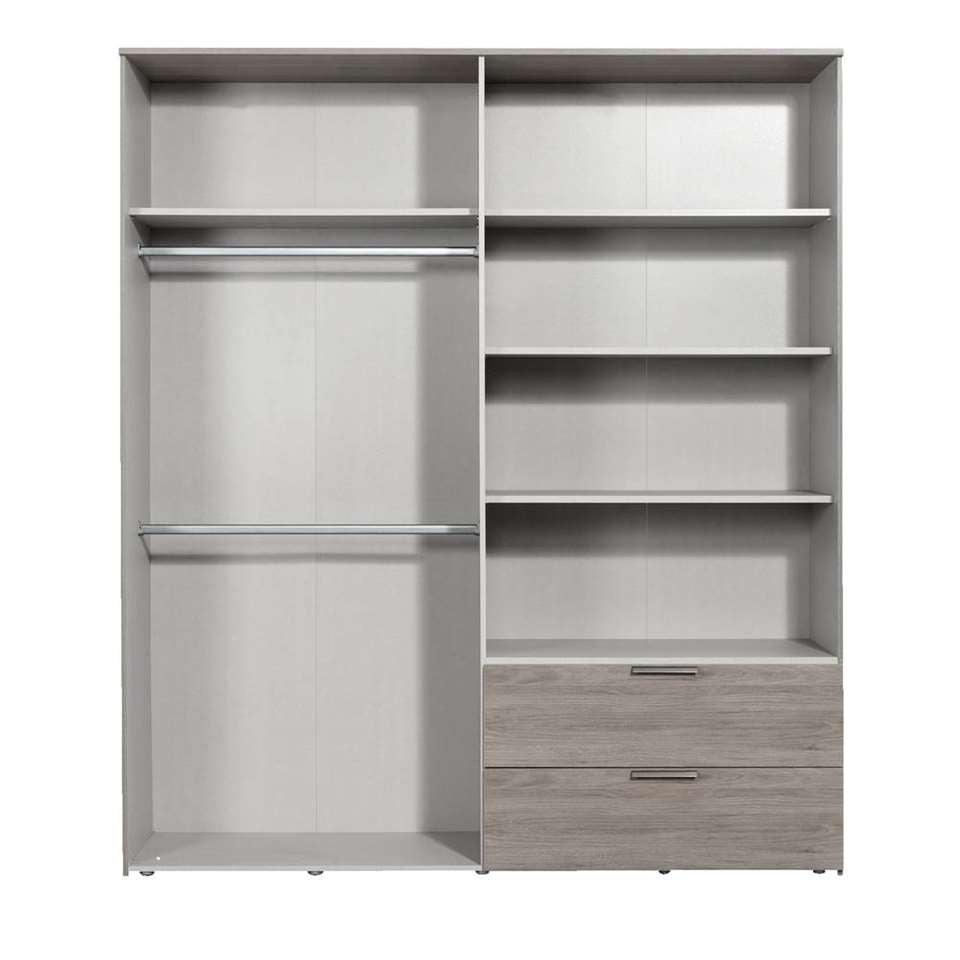 Kleerkast team - vergrijsd eikenkleur - Kast - Meubelen Robbrecht