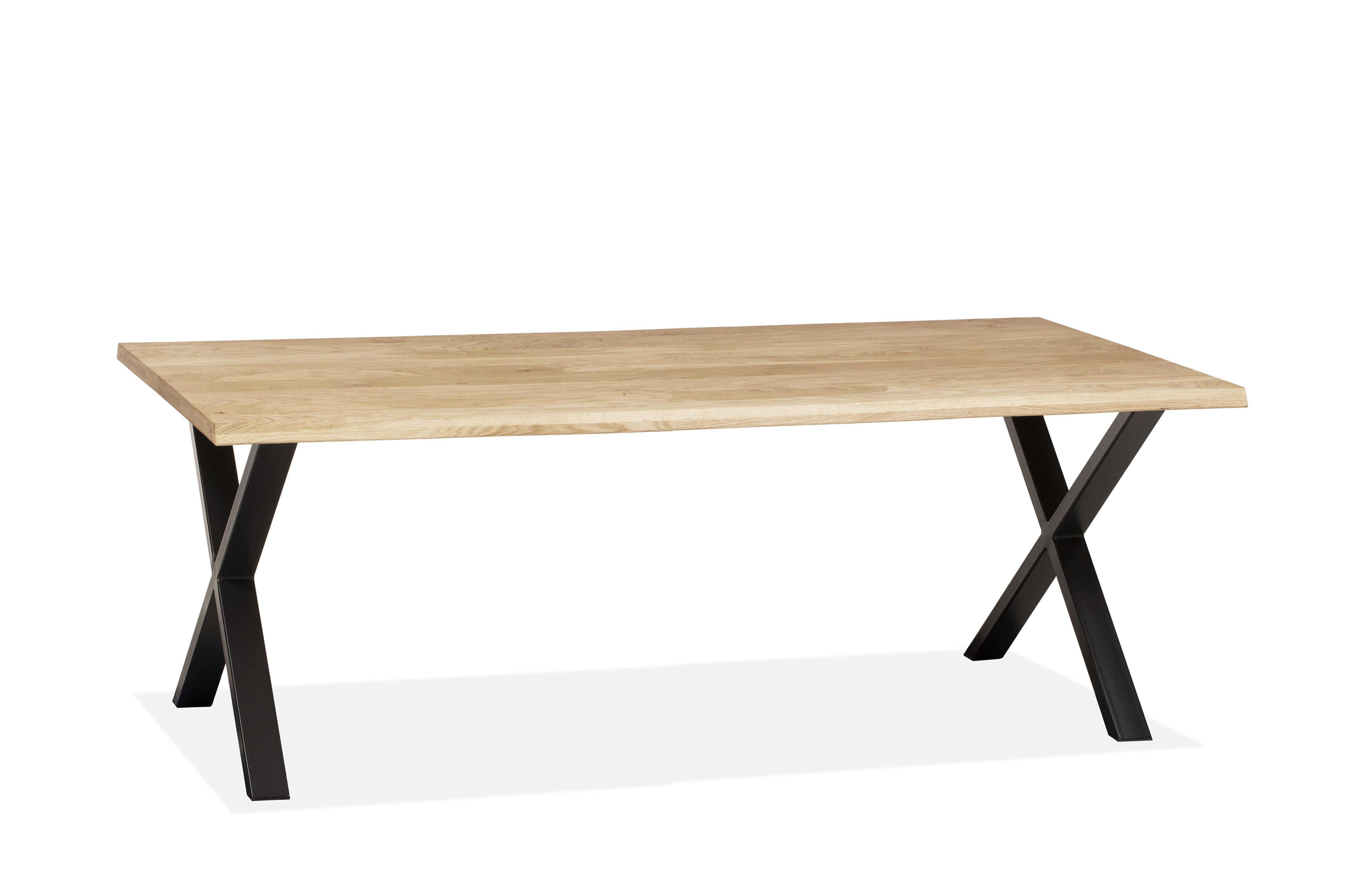 Massief eiken tafel zelf samen te stellen - Eettafel - Meubelen Robbrecht