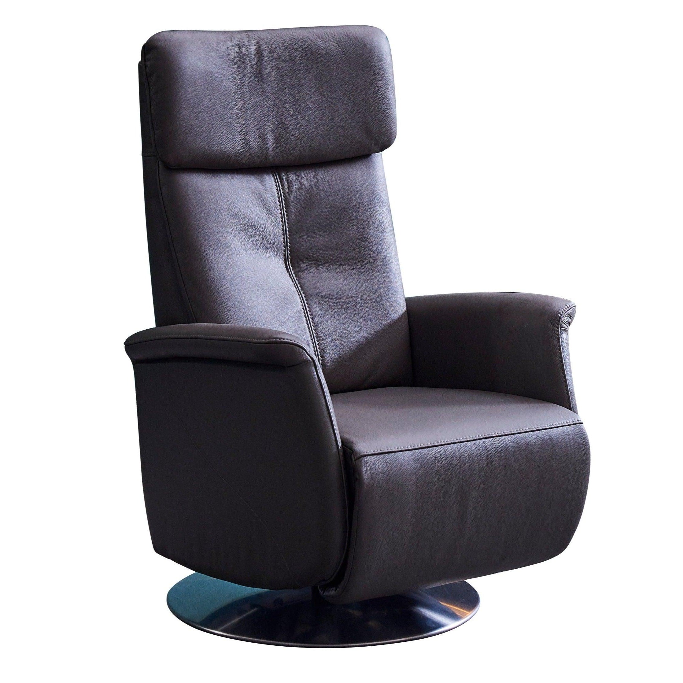 Relax Bardi antraciet leder - Relax - Meubelen Robbrecht