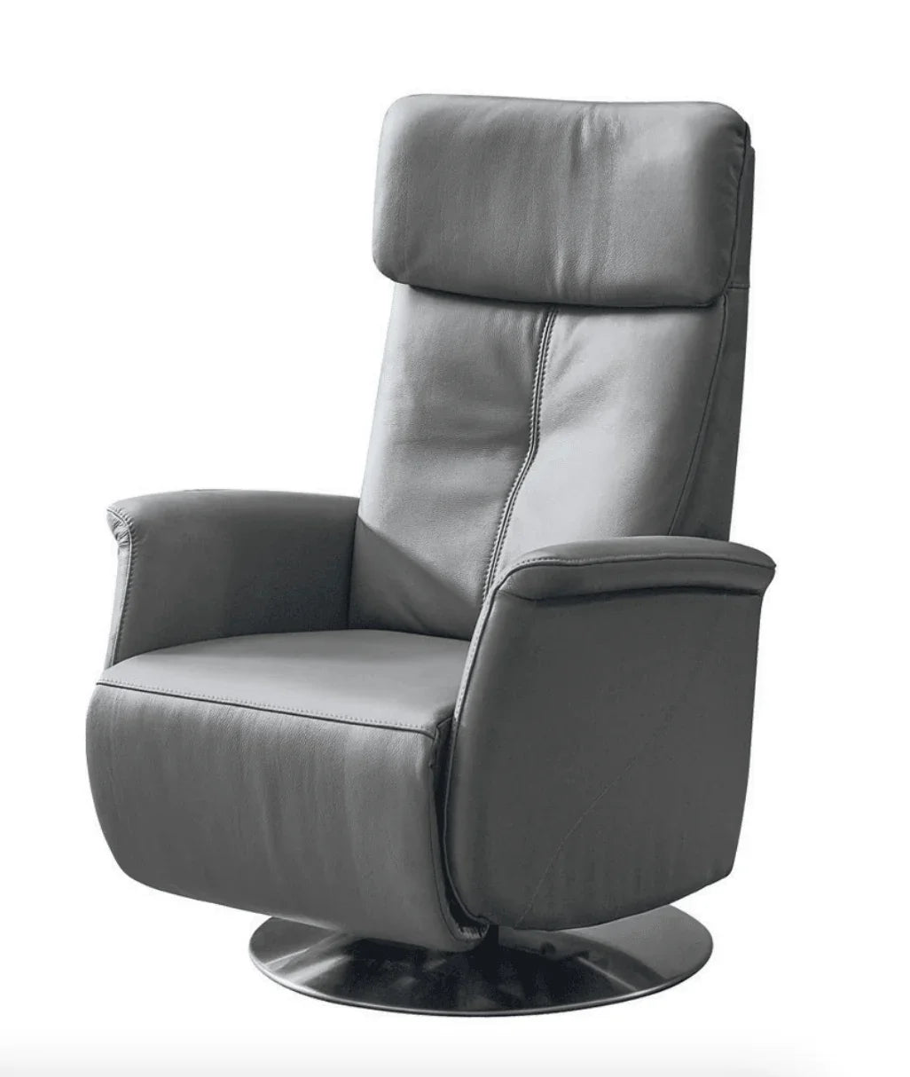 Relax Bardi antraciet leder - Relax - Meubelen Robbrecht