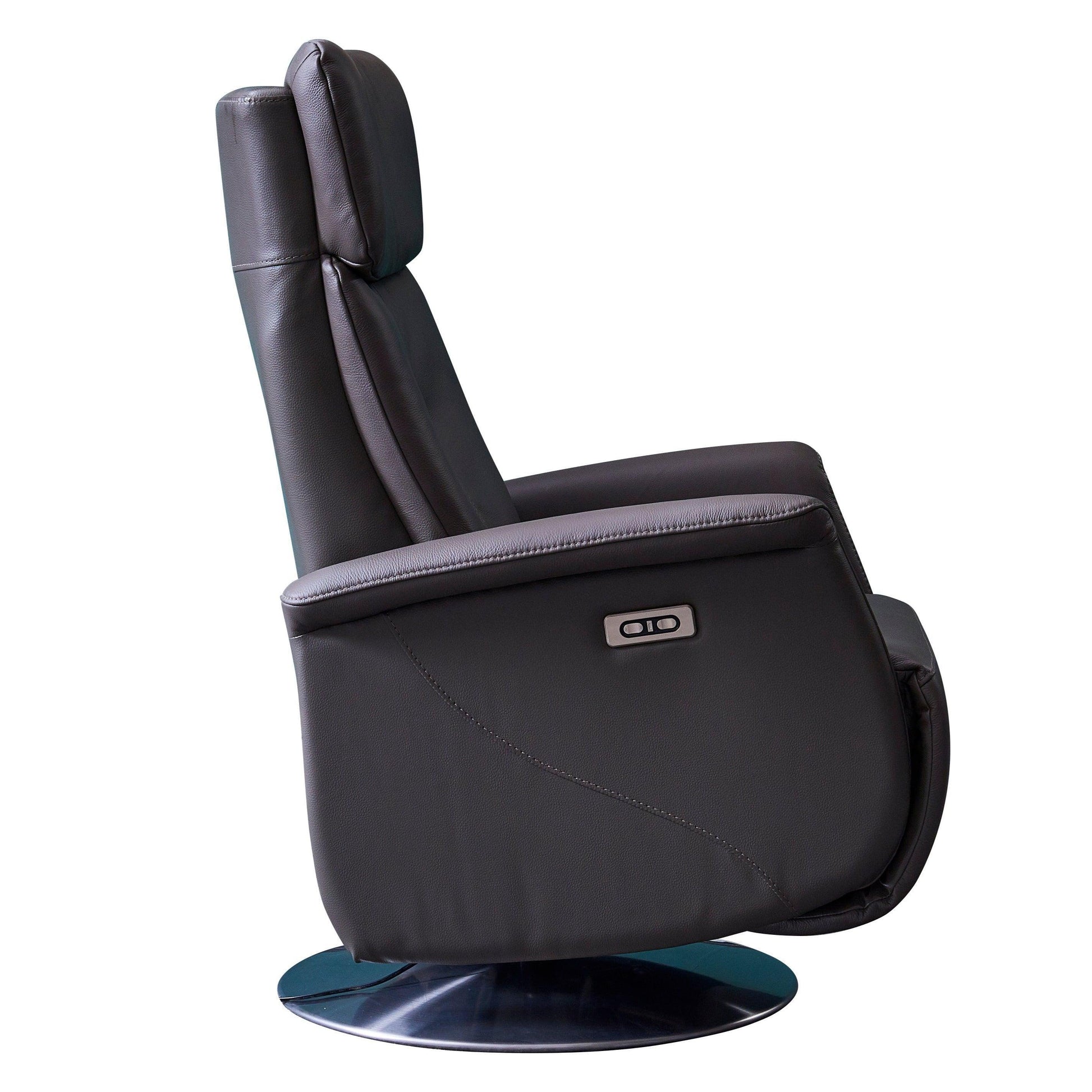 Relax Bardi lichtgrijs leder - Relax - Meubelen Robbrecht