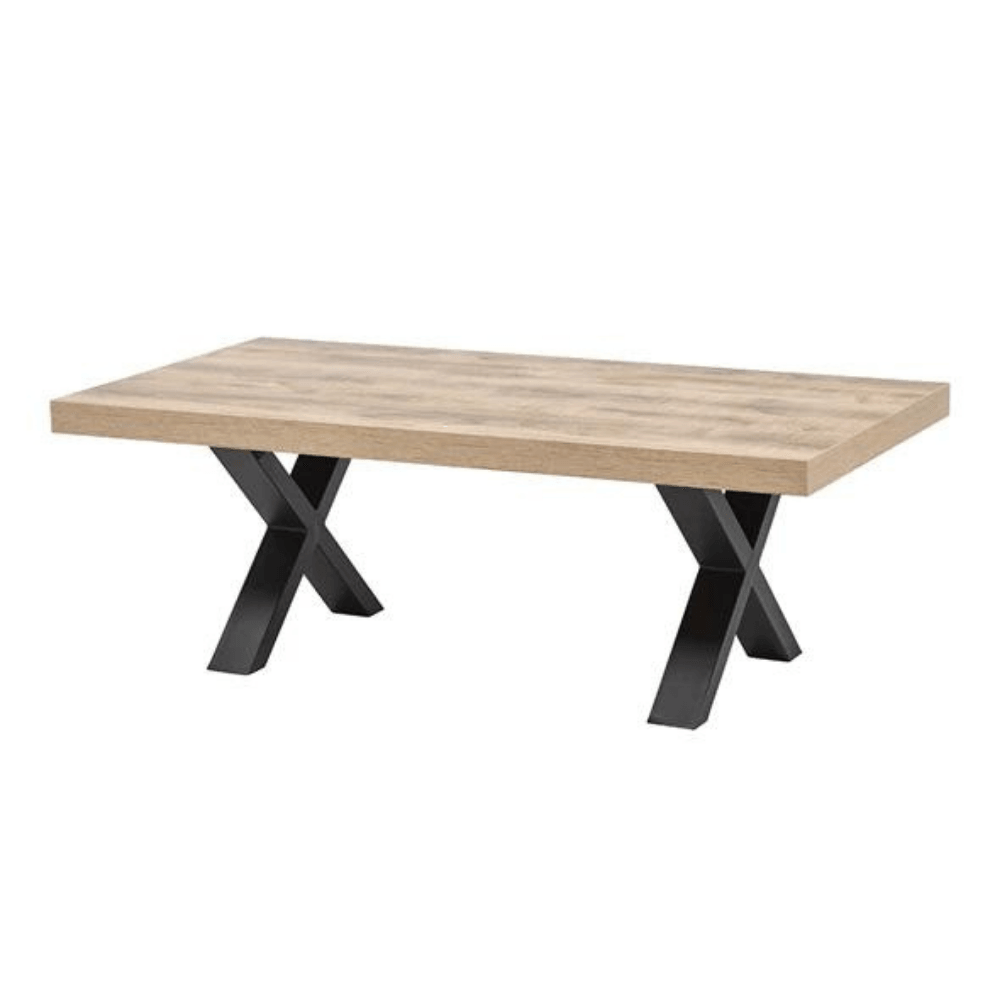 Salontafel Otto met X-poot - Salontafel - Meubelen Robbrecht