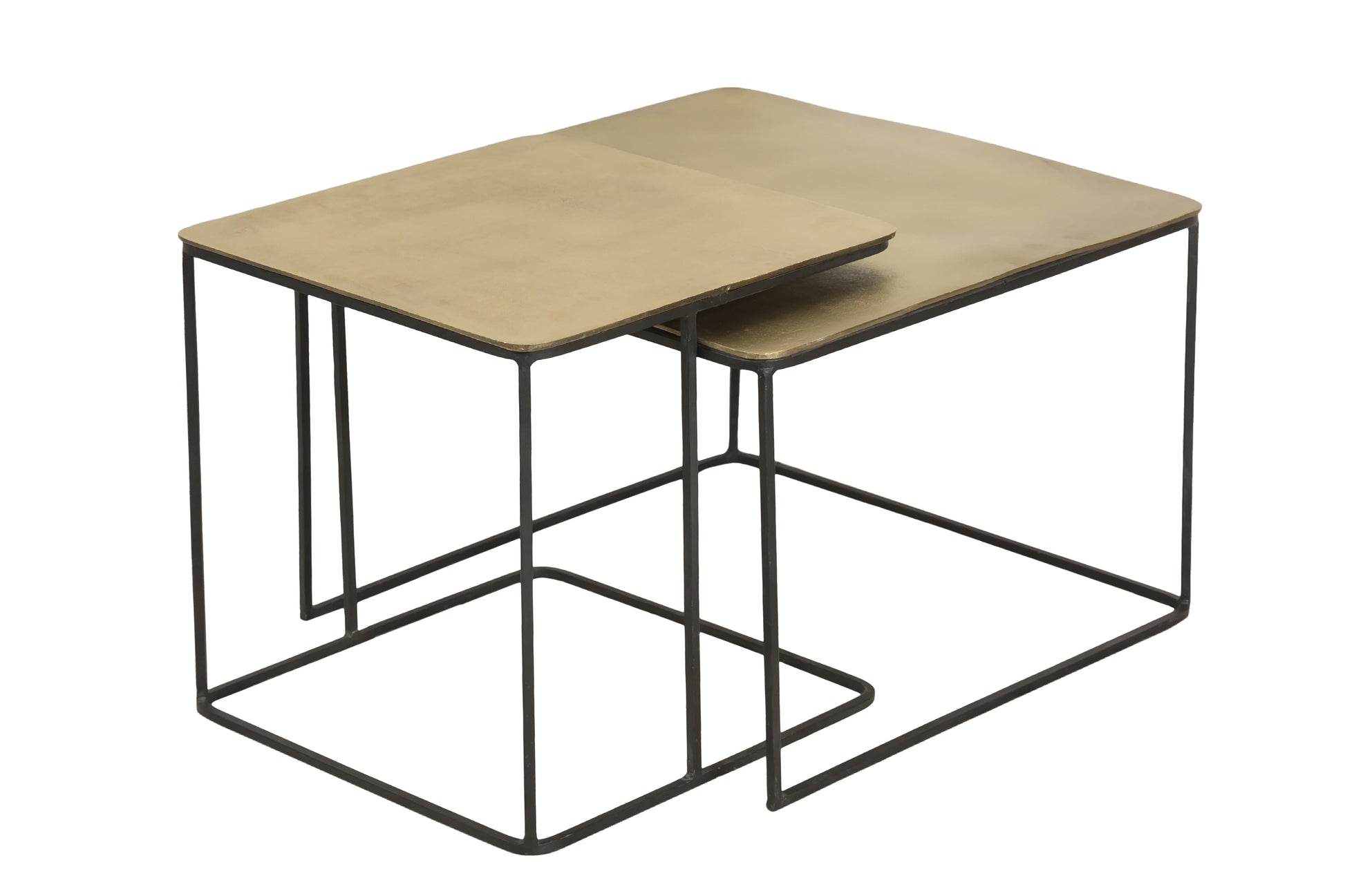 Salontafel set van 2 in metaal - Salontafel - Meubelen Robbrecht