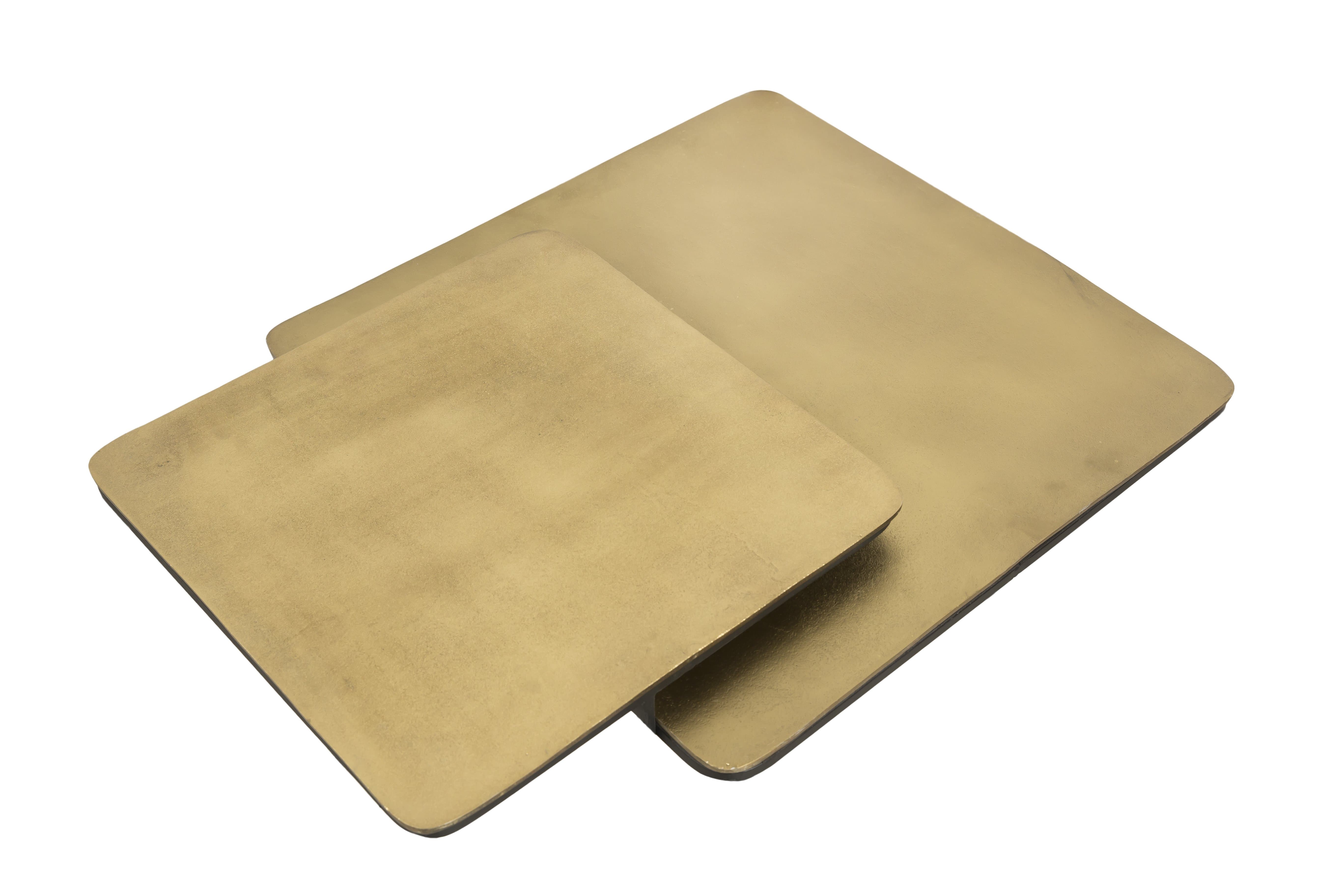 Salontafel set van 2 in metaal - Salontafel - Meubelen Robbrecht