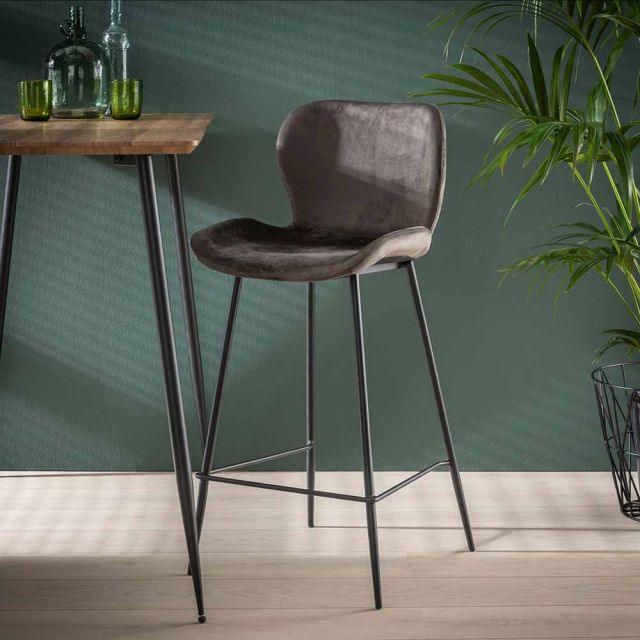 Set van 2 barstoelen velvet - Barstoel - Meubelen Robbrecht