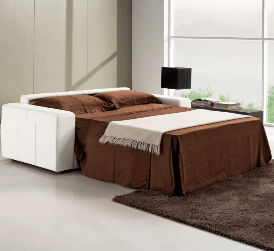 Zetelbed More in italiaans leder - Salon - Meubelen Robbrecht